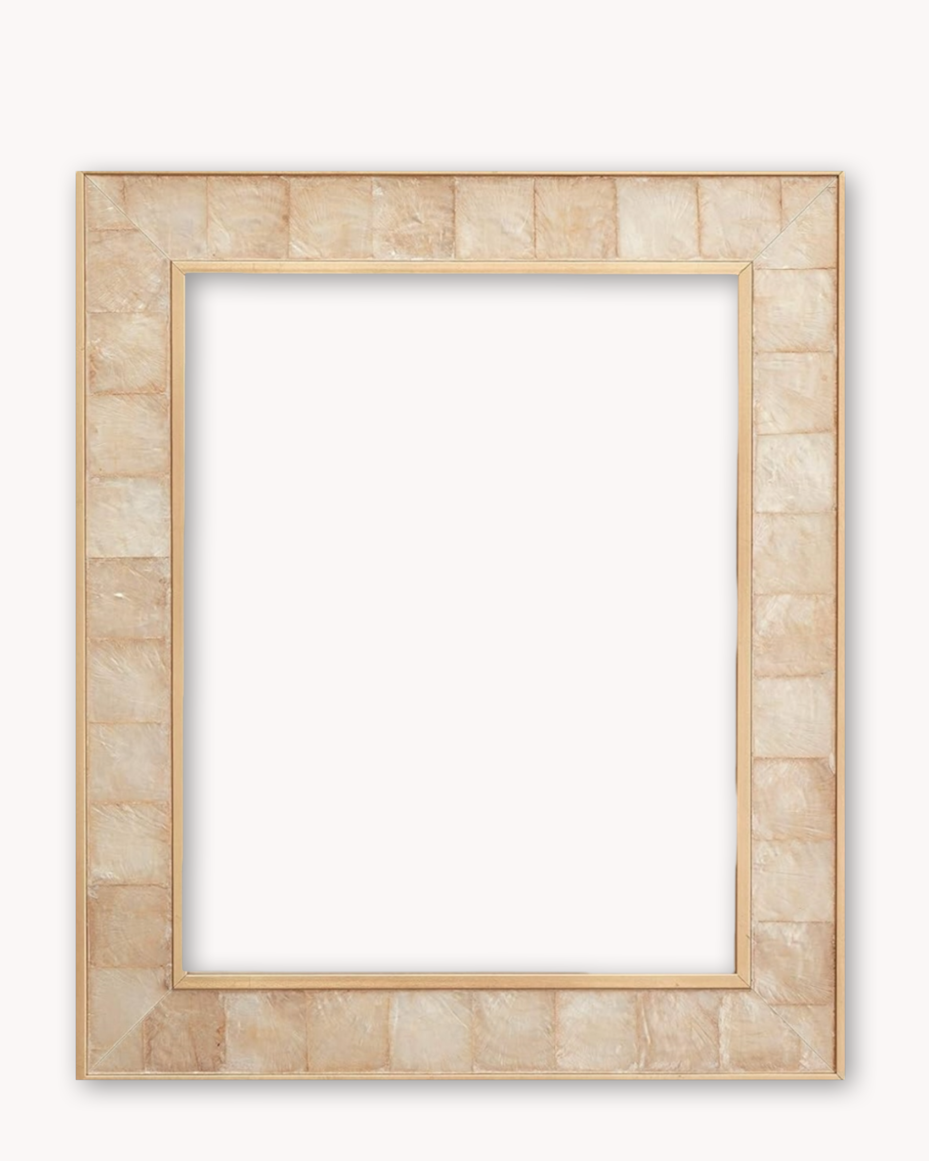 Mother Of Pearl Wood Frame - Silver ( for works on paper and panel )