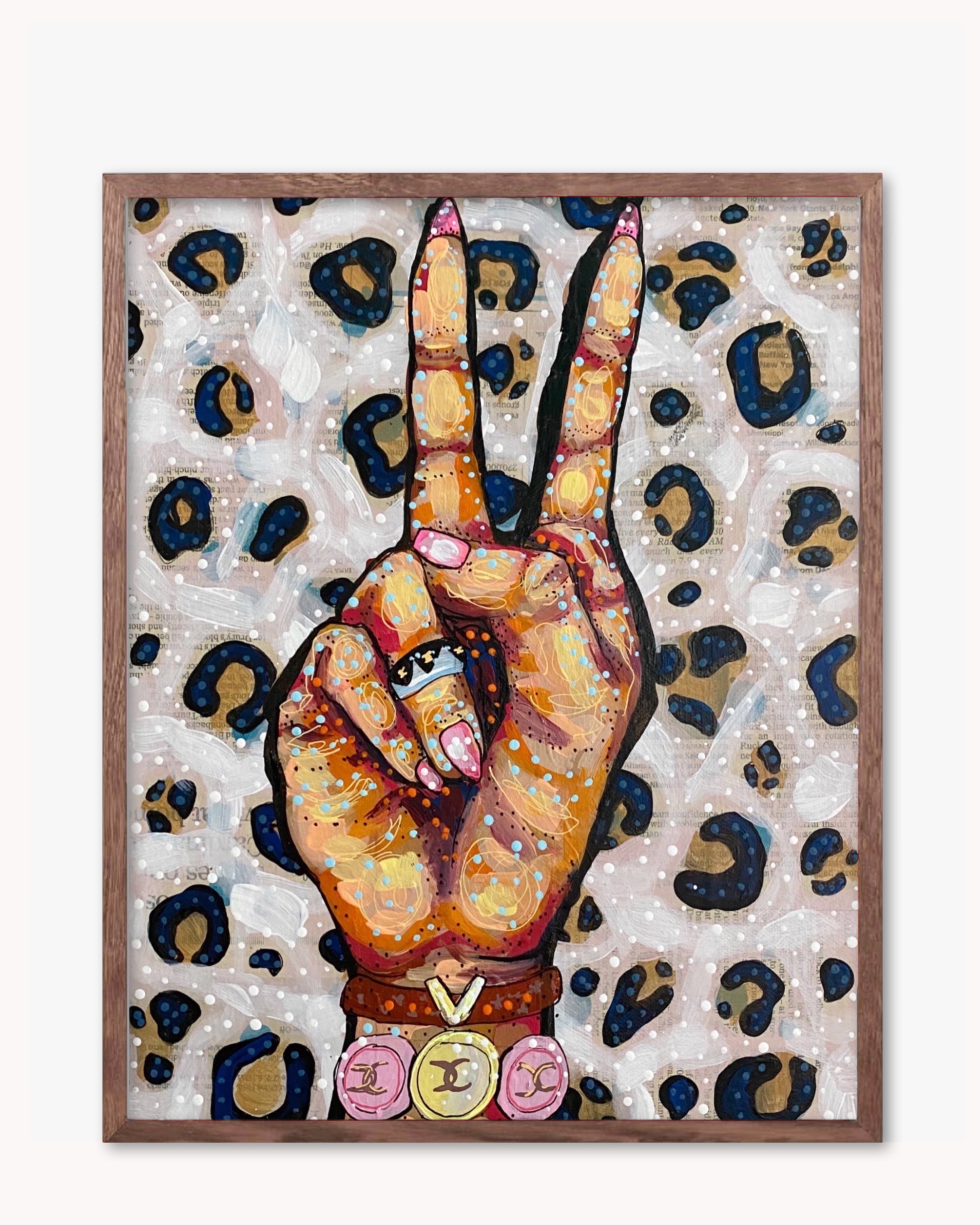 Peace, Love Fashion & Leopard - Limited Edition Print