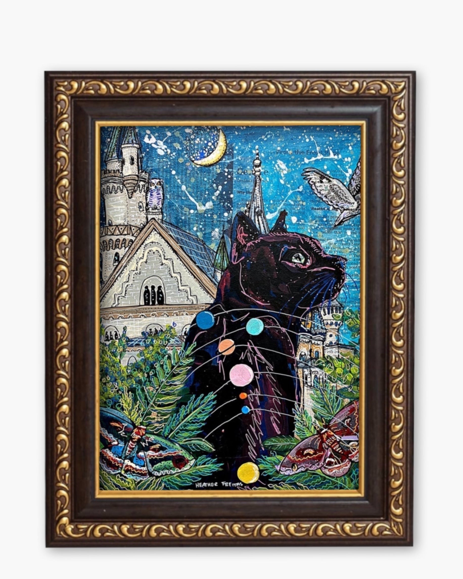 Jupiter Castle Cat Fine Art Magnet ( Large )