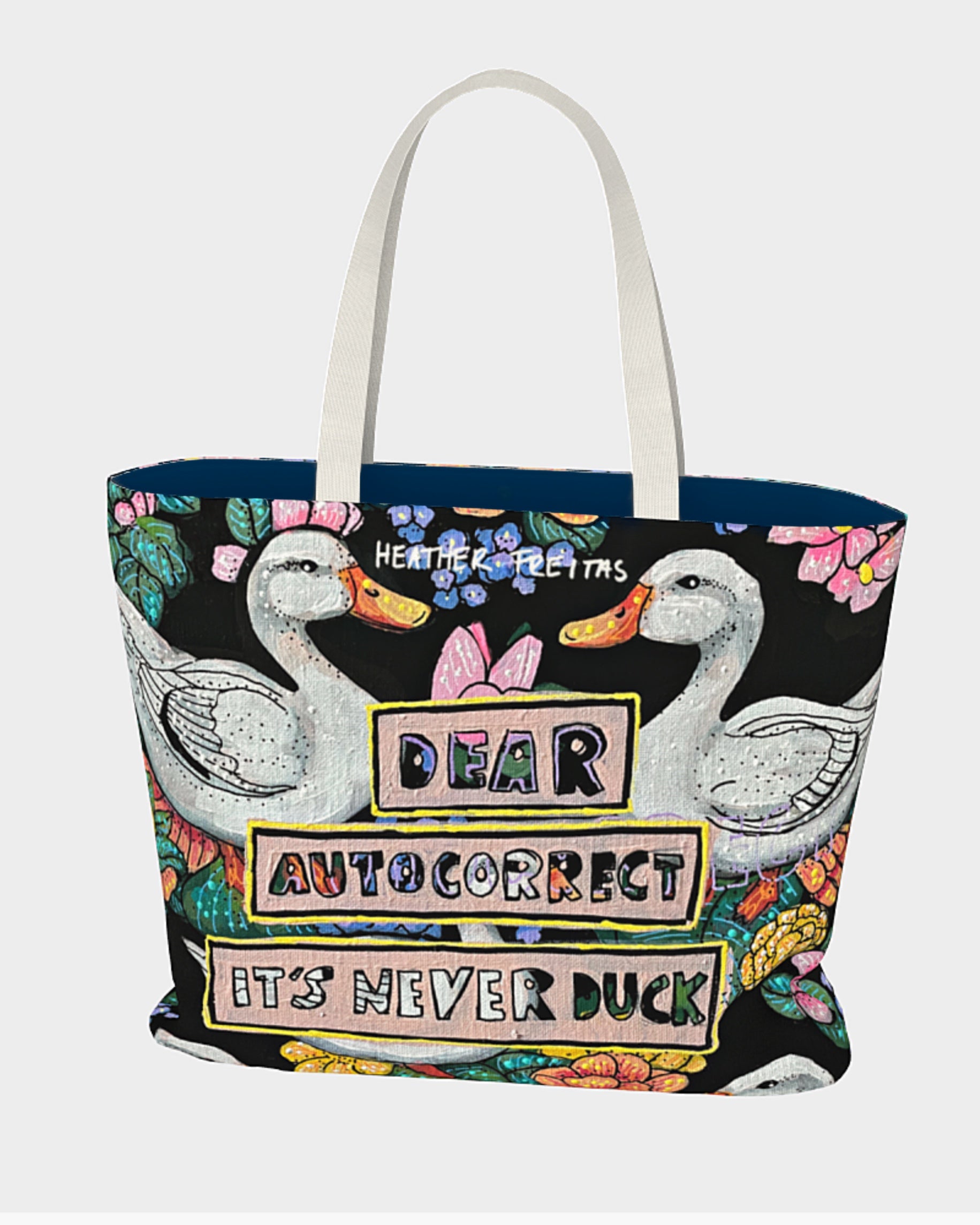 Dear Auto Correct Oversized Tote