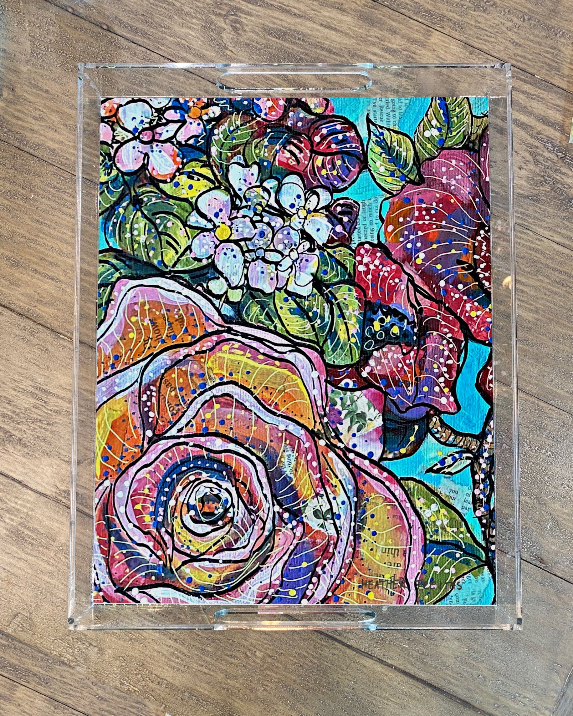 Peach Rose - Limited Edition Acrylic Tray