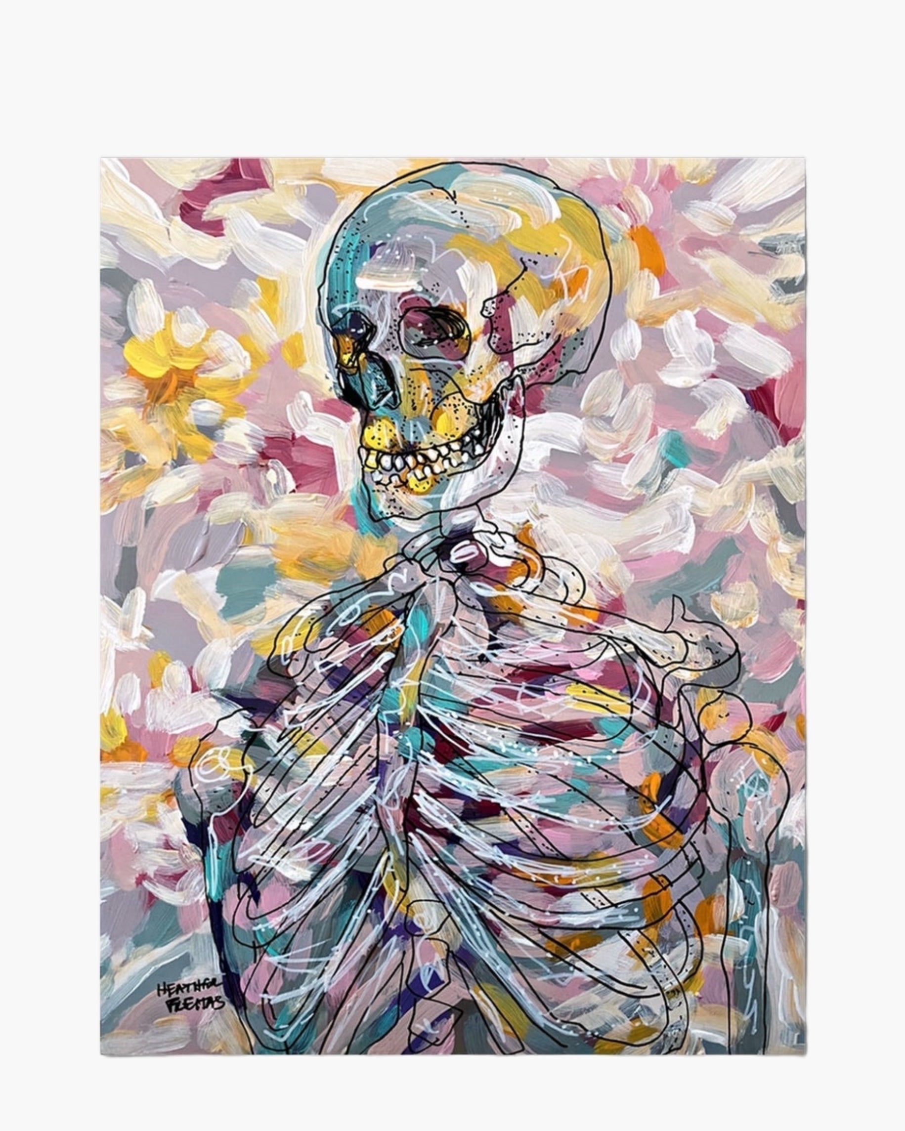 Pastel Skeleton - Limited Edition Print