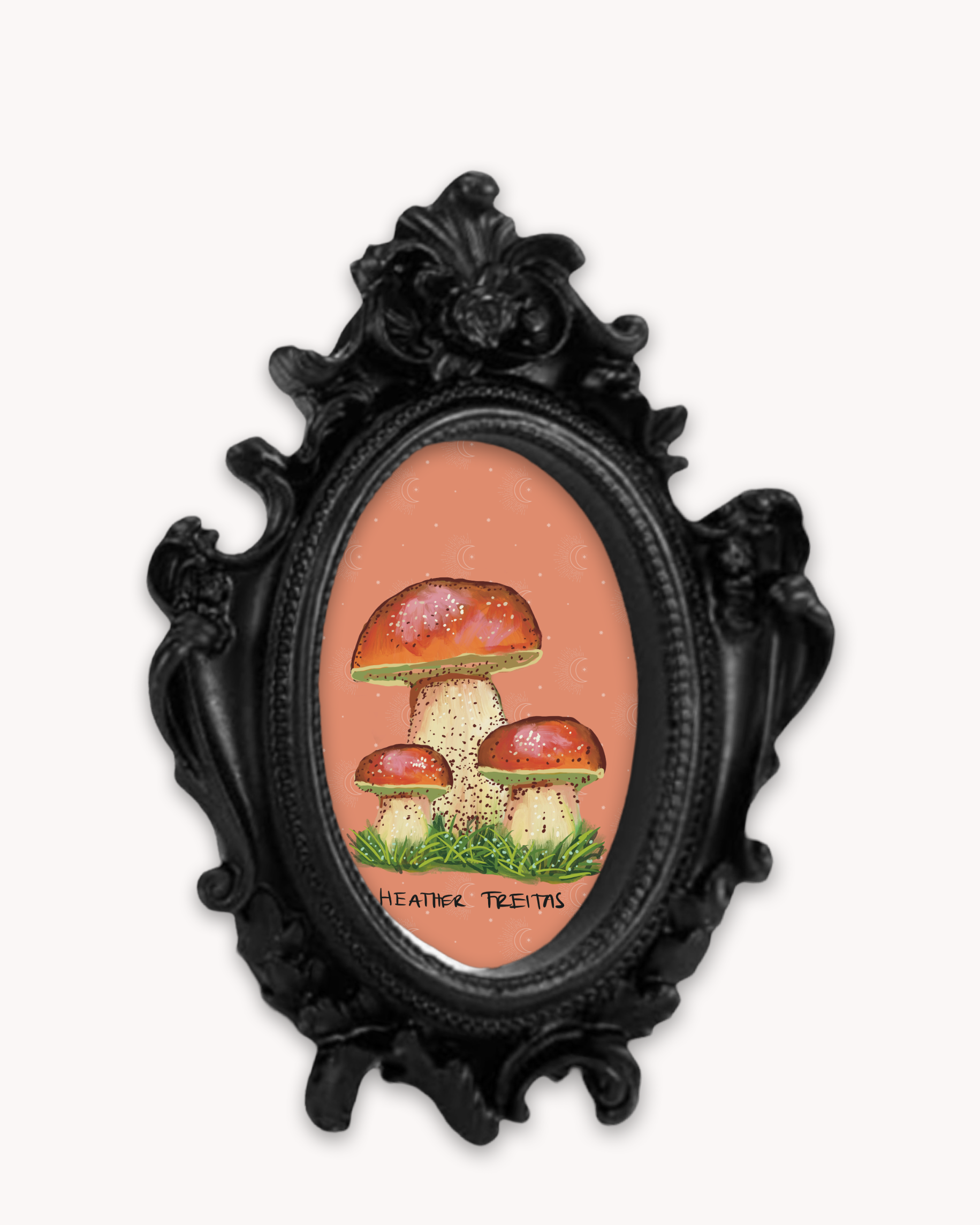 Penny Bun Mushroom Framed Magnet