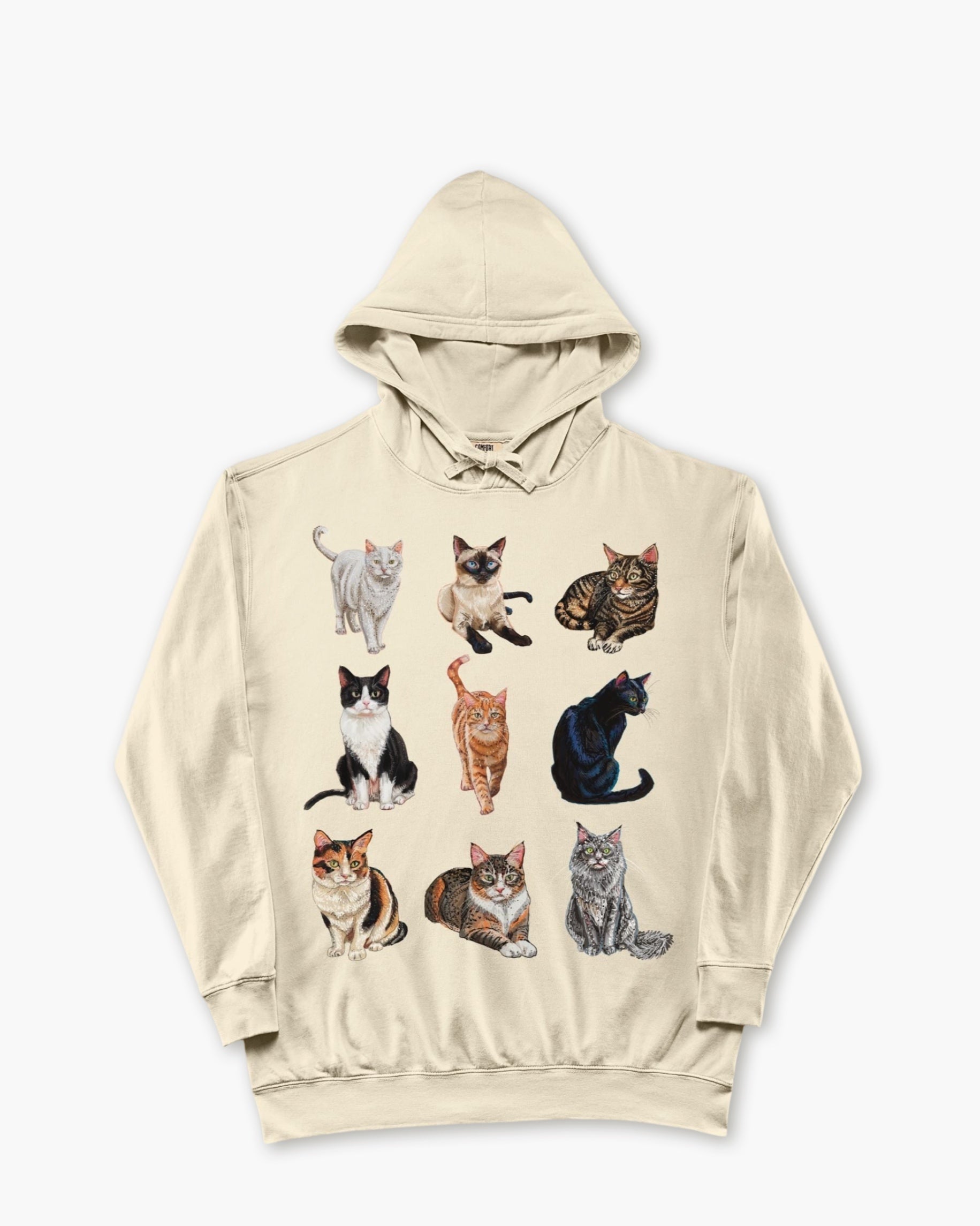 Cats Lightweight Hooded Sweatshirt