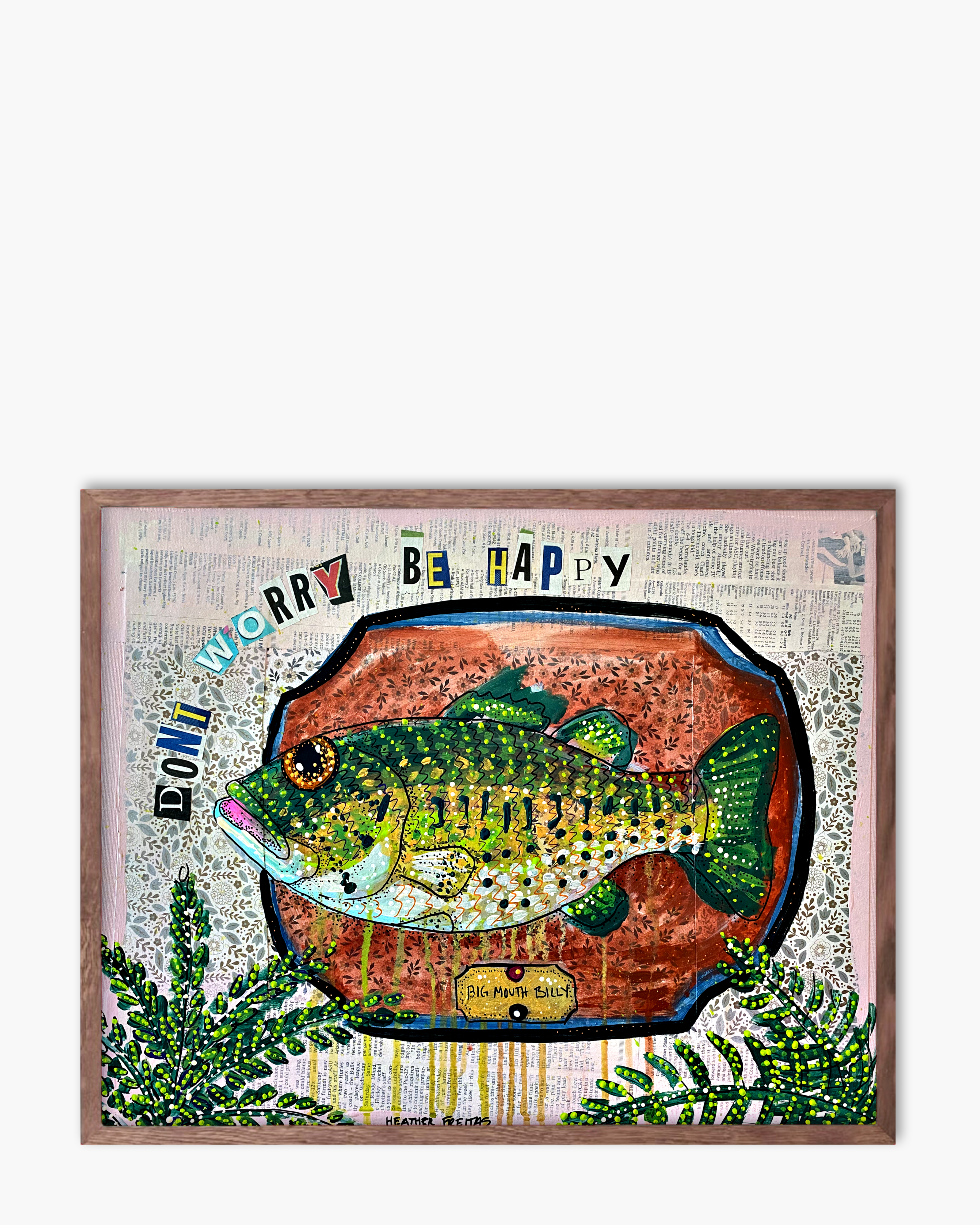 Don’t Worry Be Happy Bass - Limited Edition Signed Paper Print