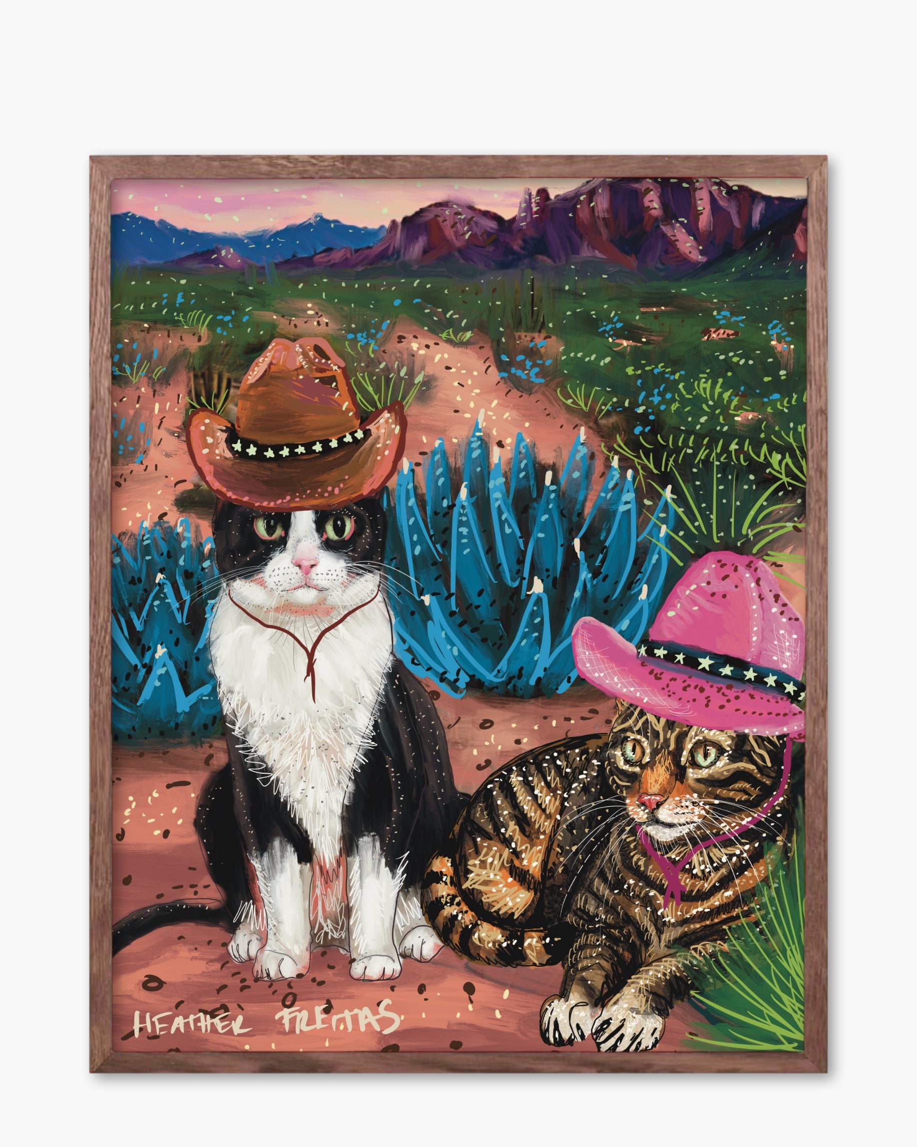 Cowboy Cats - Limited Edition Signed Paper Print