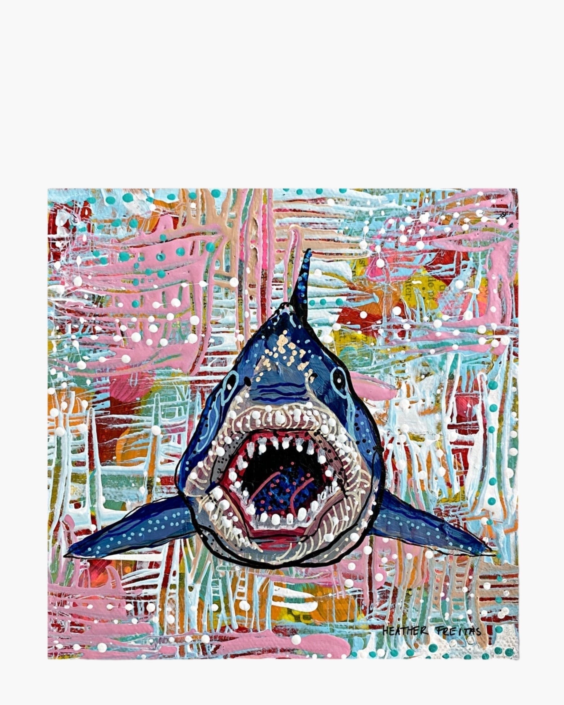 Pastel Great White - Limited Edition Signed Paper Printt