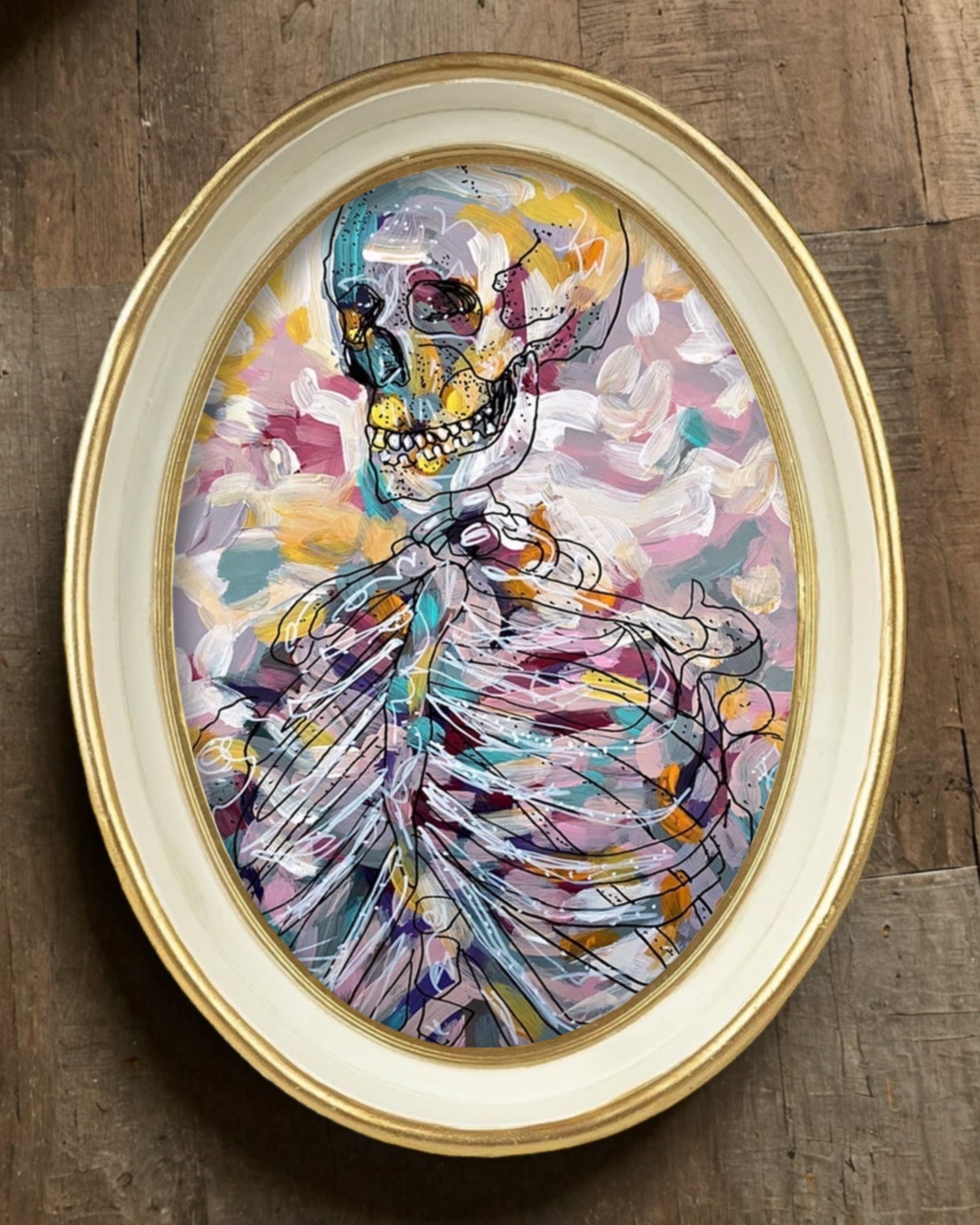 Pastel Skeleton Power Trinket Tray