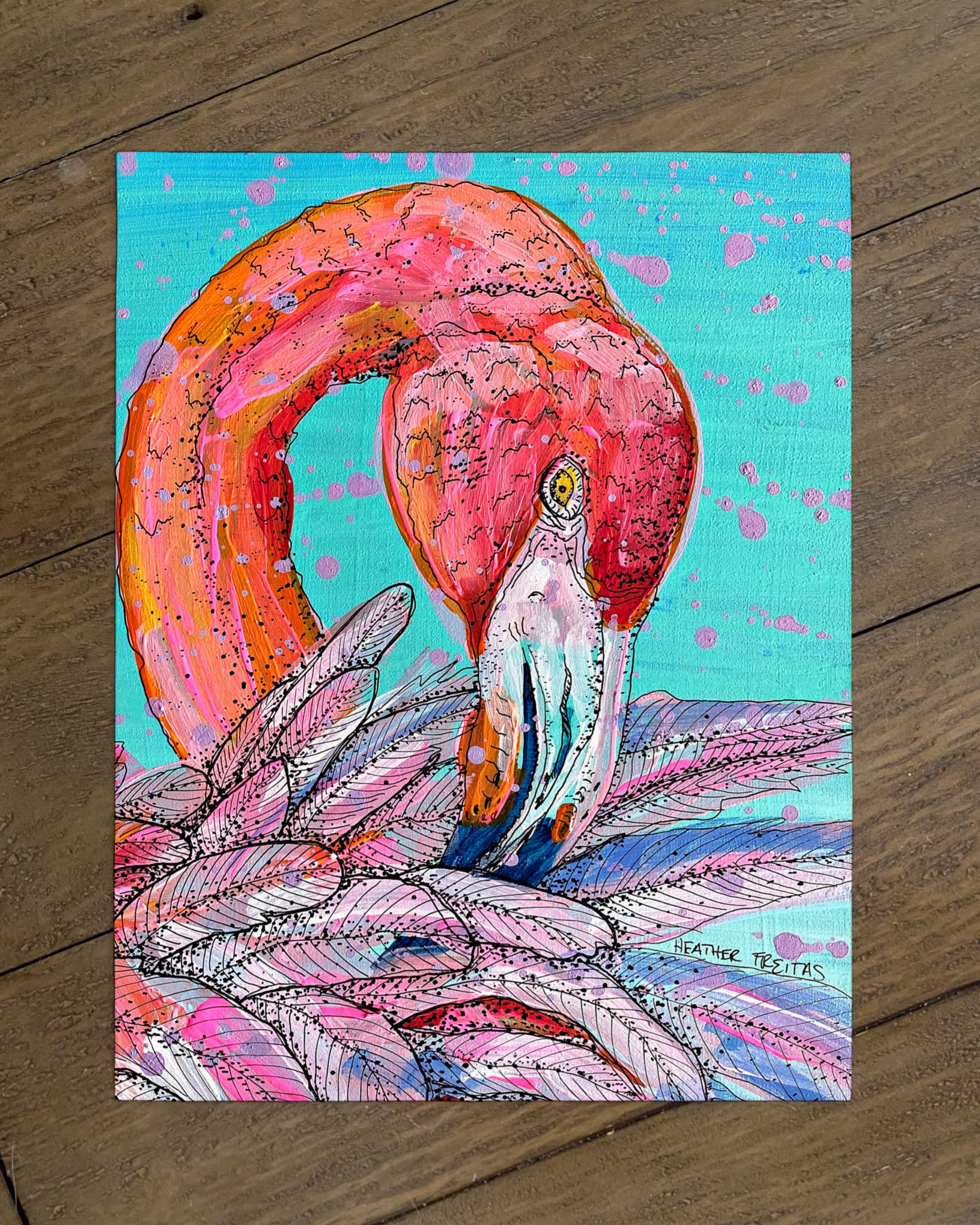 Garnet Flamingo - Limited Edition Print