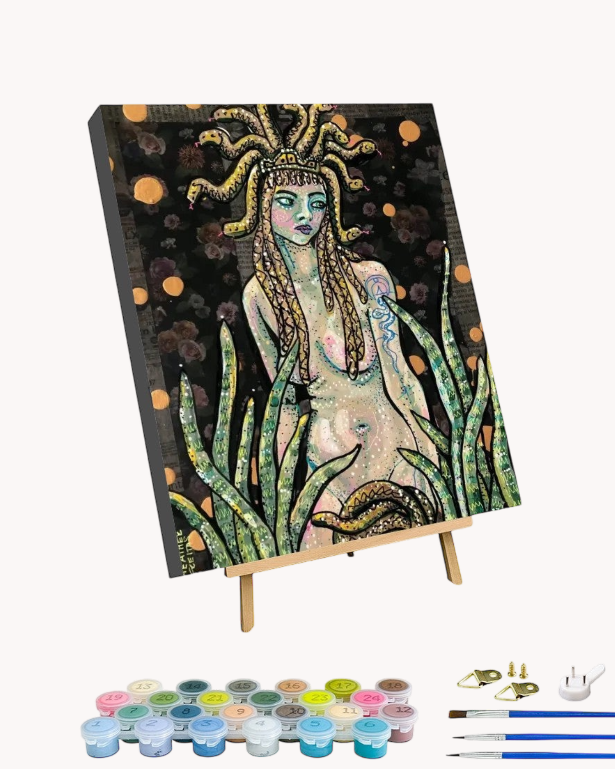 Medusa - Paint by Numbers Kit for Adults with Stand