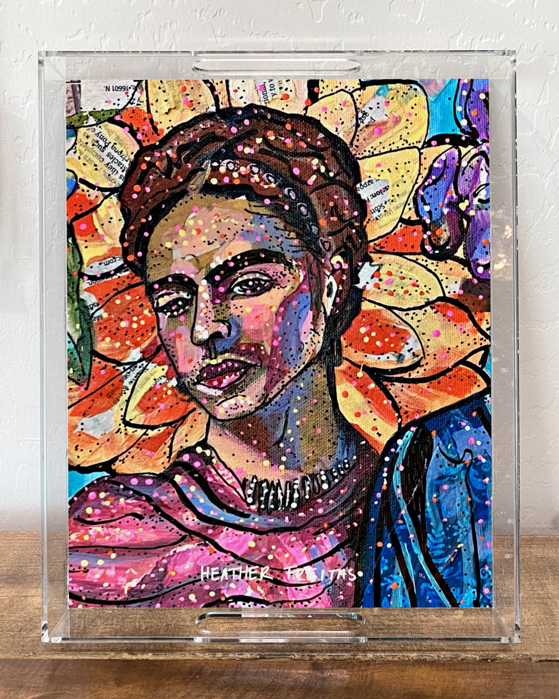 Portrait Of Frida Khalo - Limited Edition Acrylic Tray