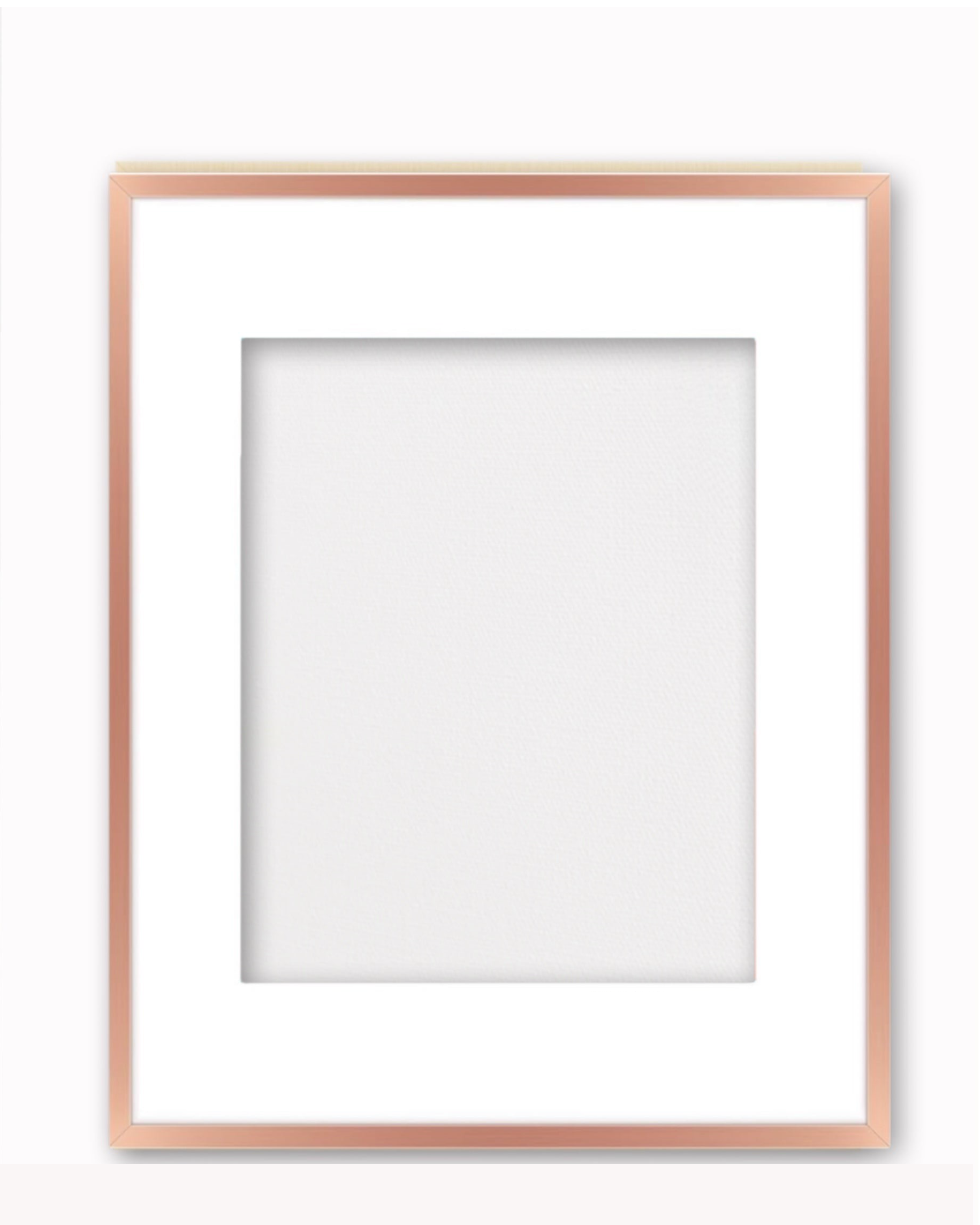 Rose Gold Alluminium Frame ( for works on paper & panel - with glass )