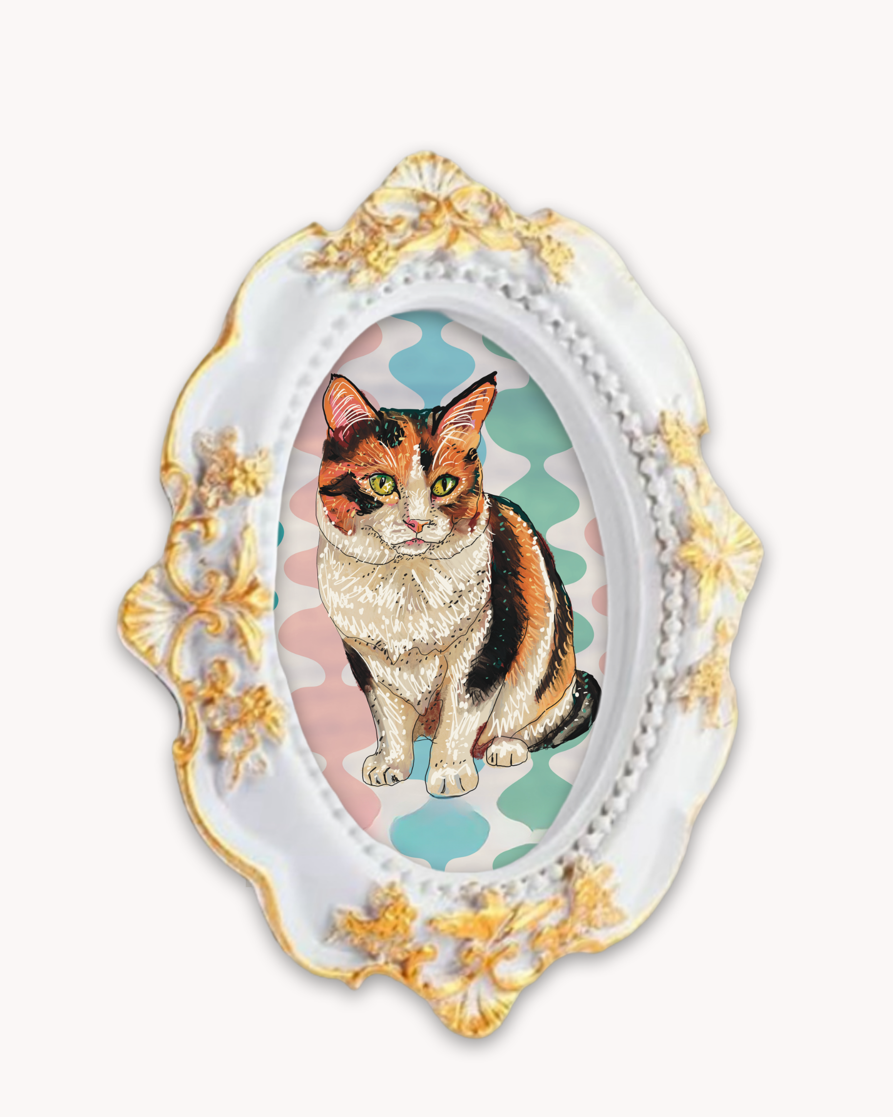 Calico Framed Magnet