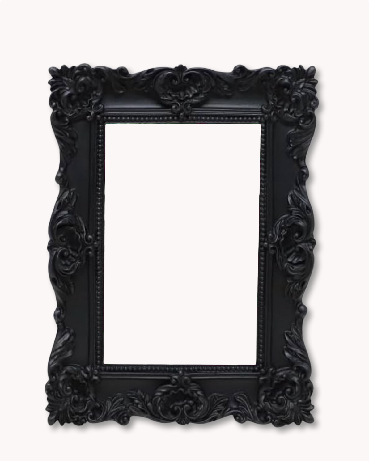 Black Ornate Frame ( for small works on paper and panel )