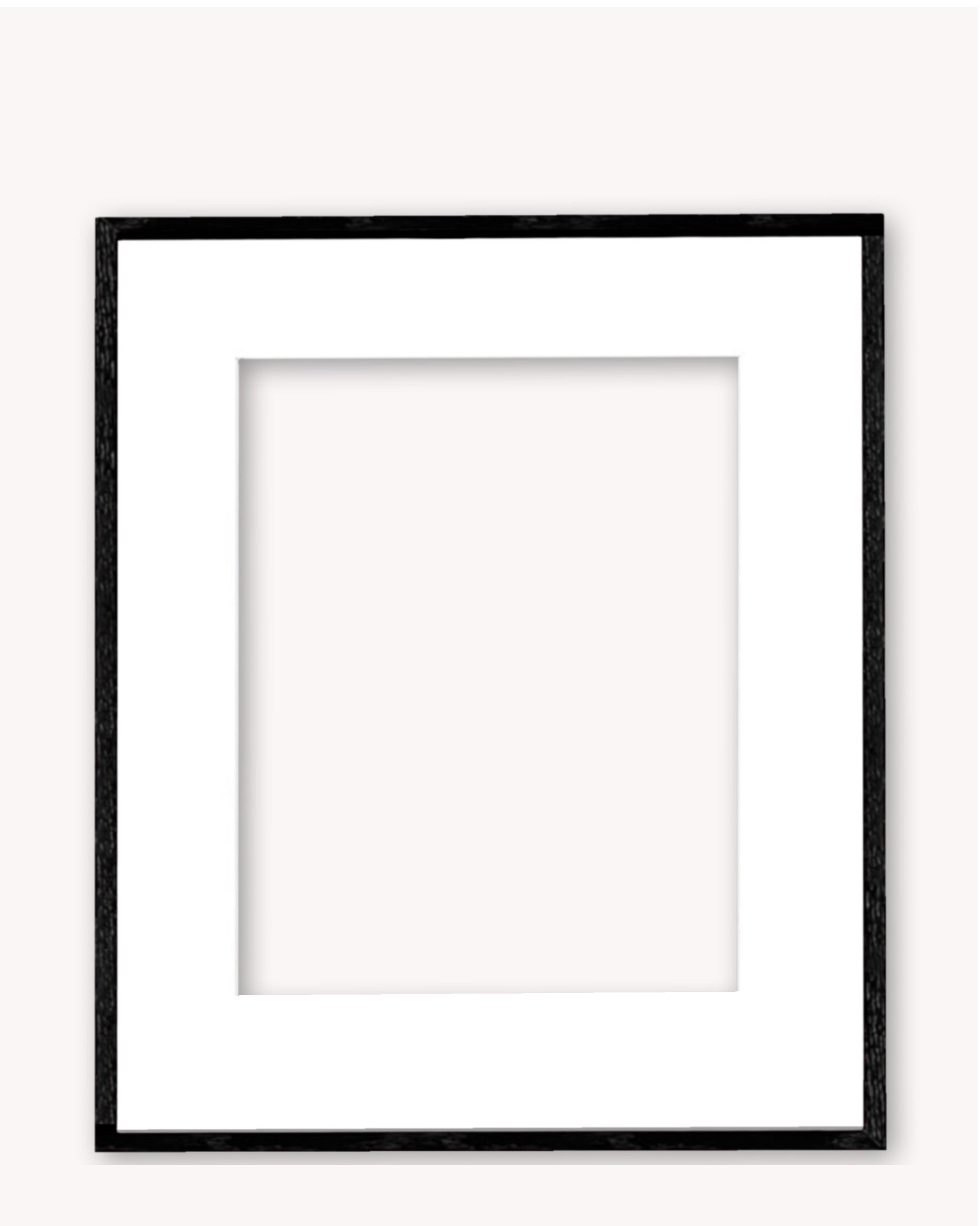 Black Alluminium Frame ( for works on paper & panel - with glass )