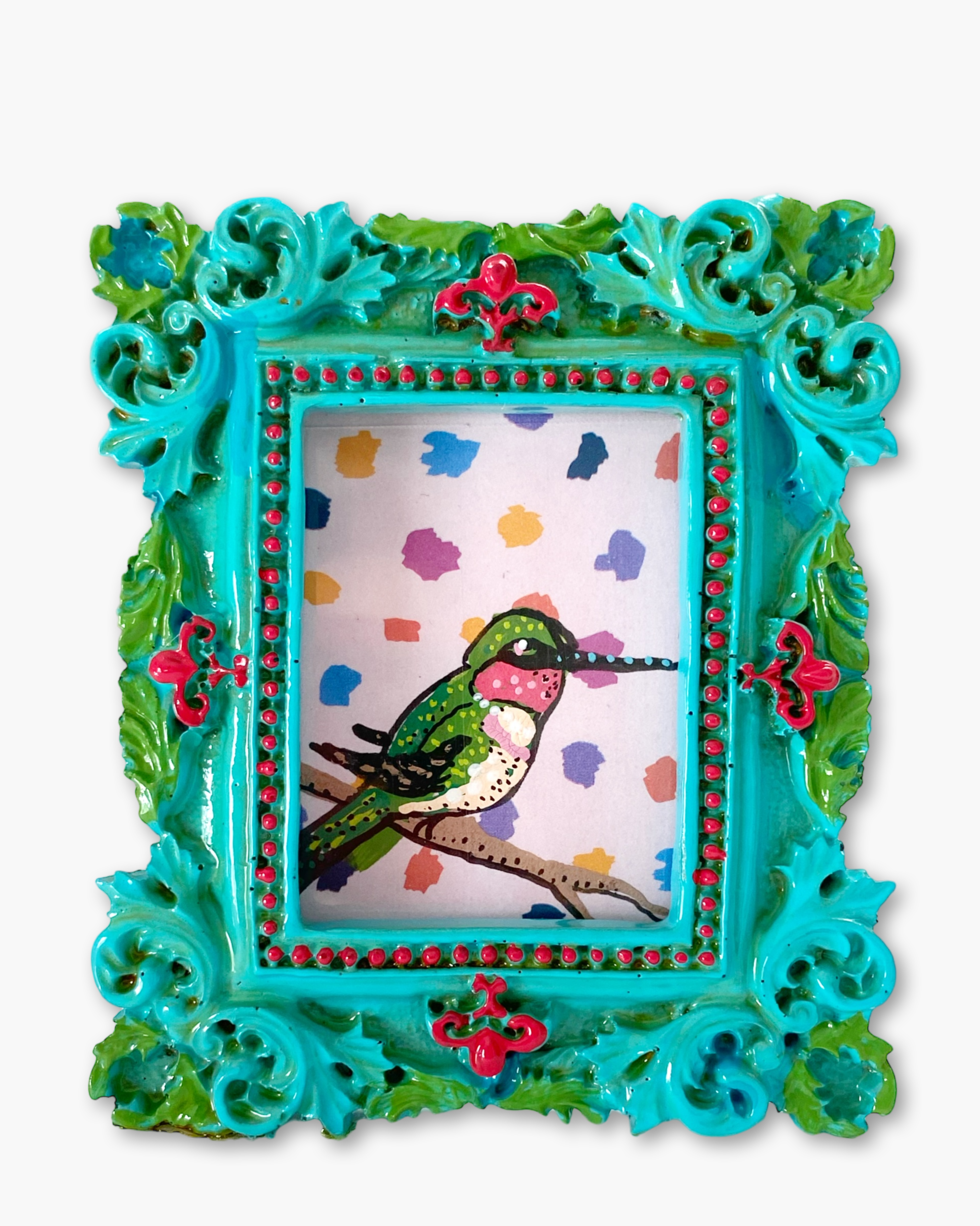 Party Hummingbird ( Mini Original Painting )