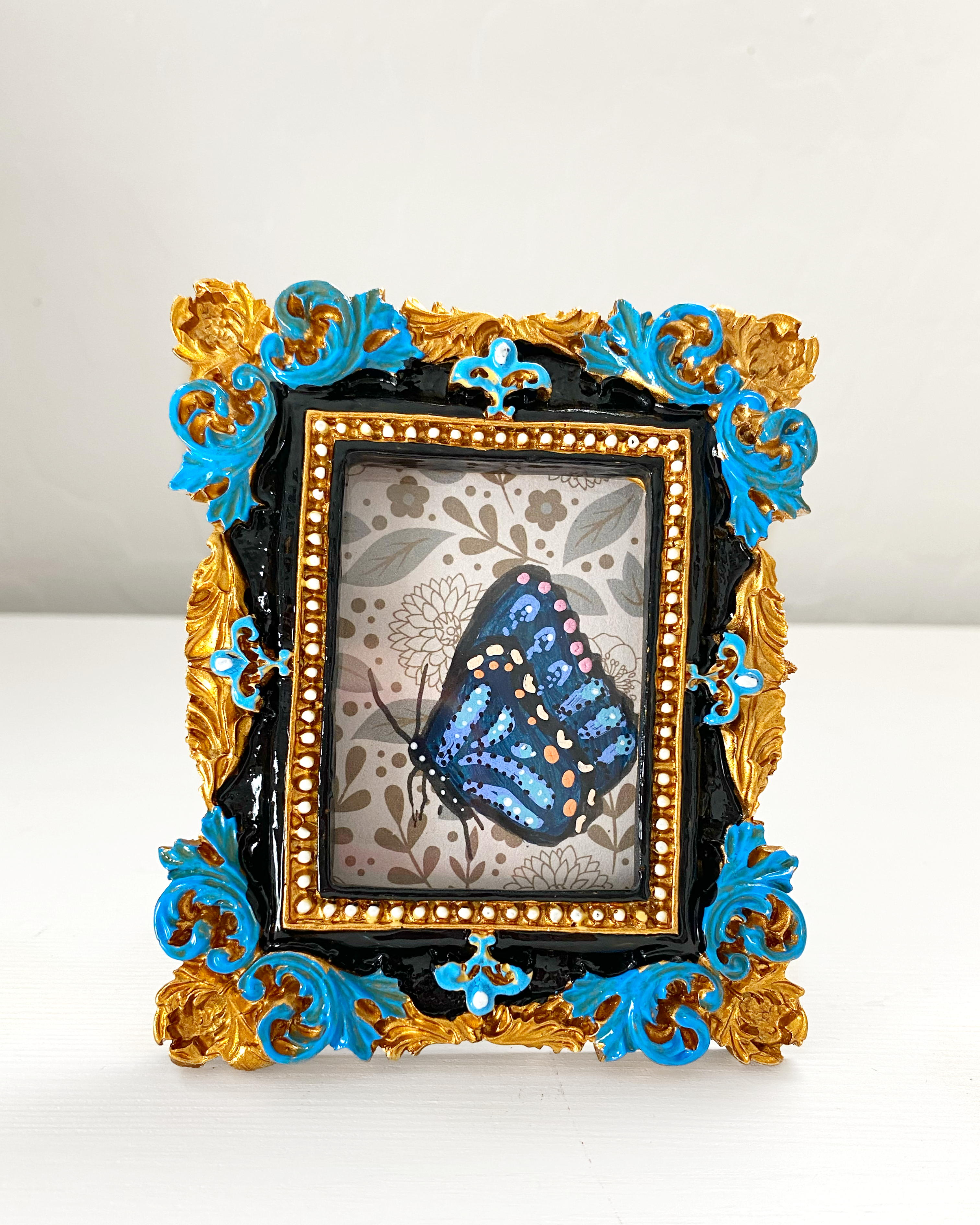 Blue Butterfly ( Mini Original Painting )