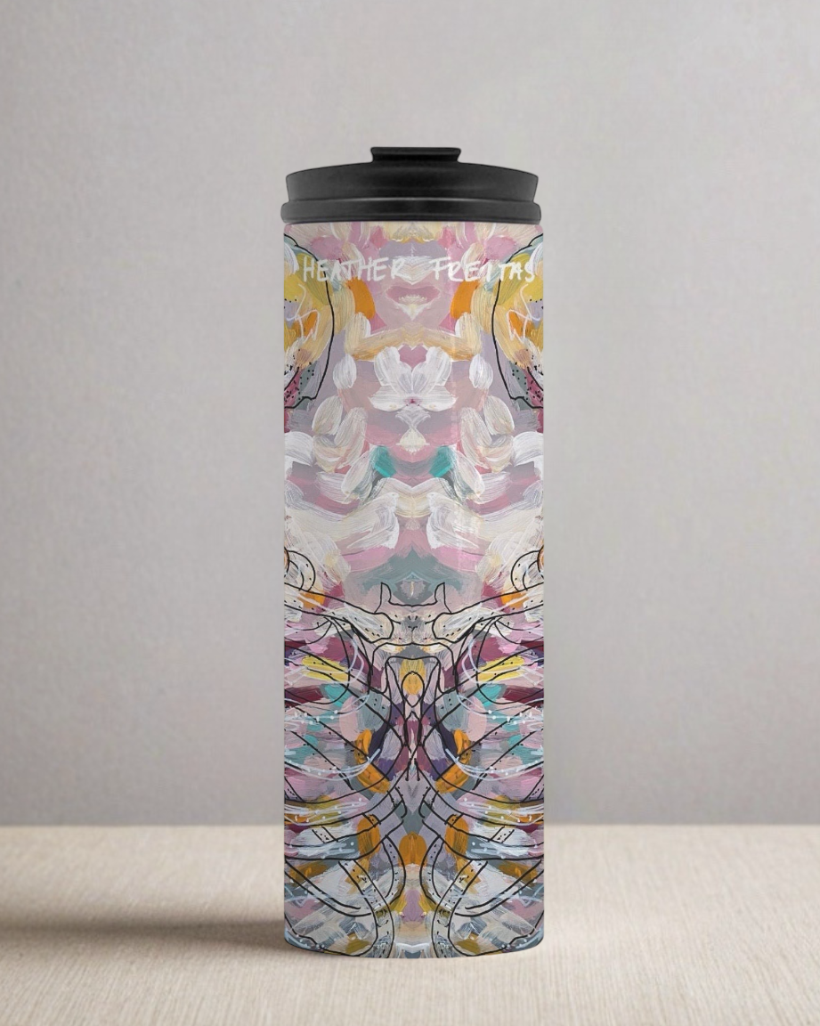 Pastel Skeleton Thermal Tumbler 16 oz.