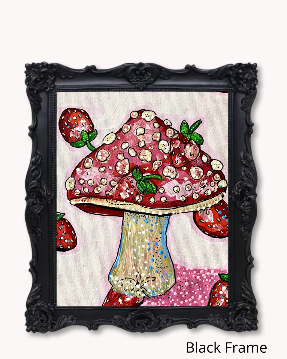 Strawberry Mushroom ( Original Painting )