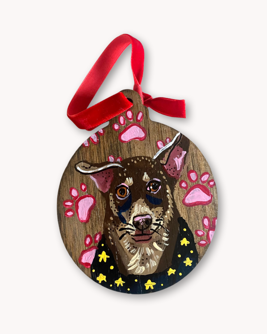 Levi & Mariah Double sided ornament 2