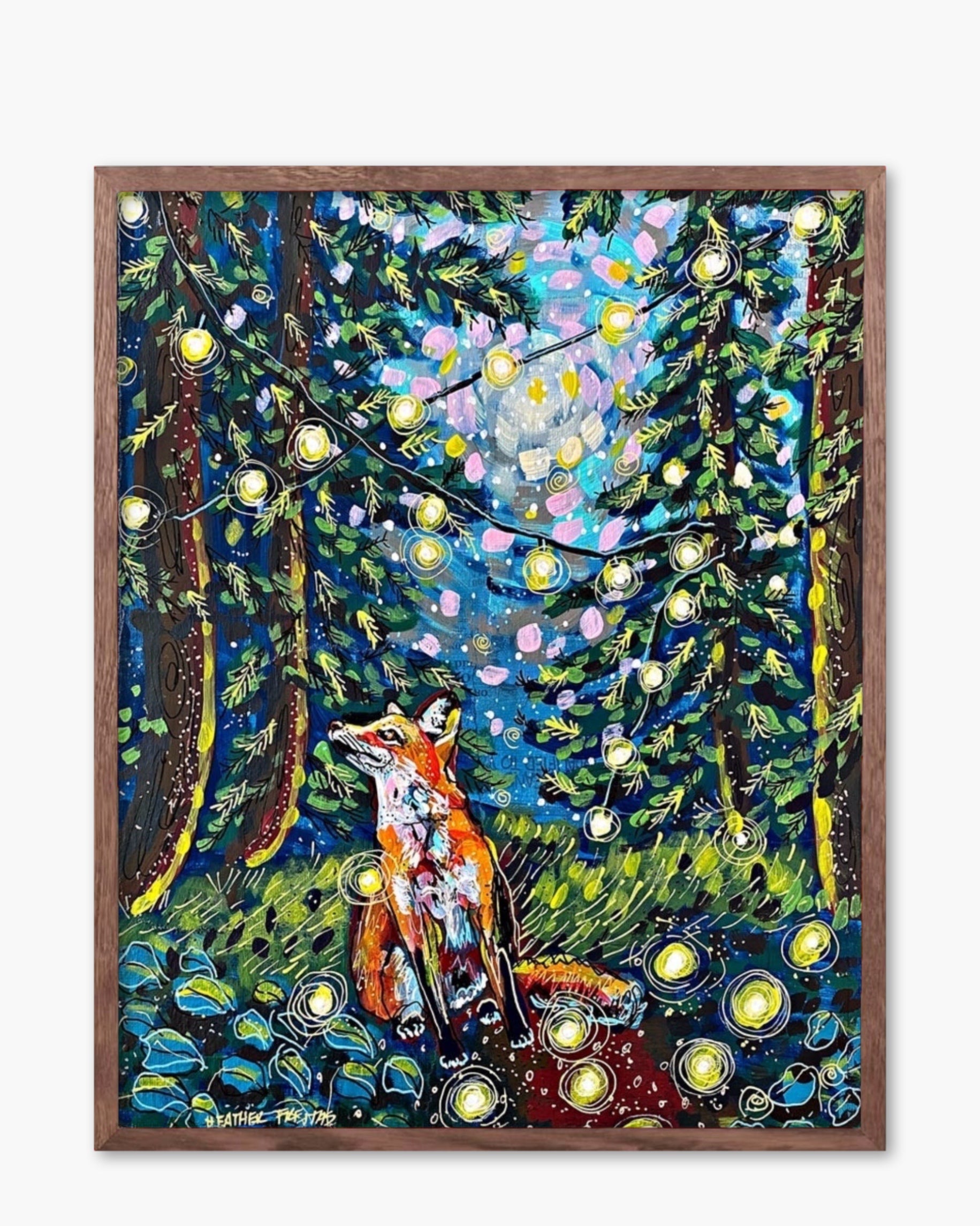 Moody Forest Fox - Limited Edition Signed Paper Print