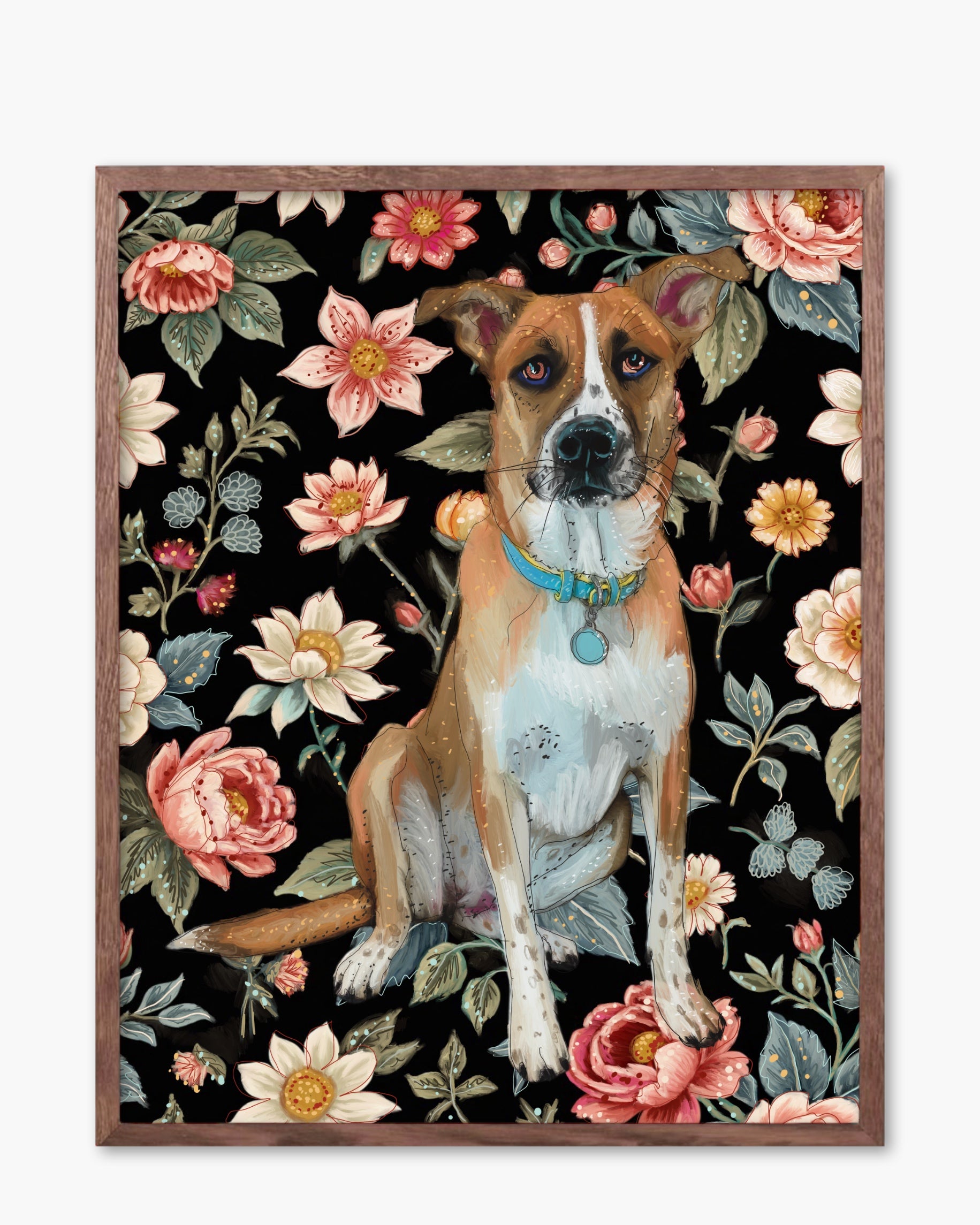 Custom Pet Portrait - Digitally Hand Painted Print