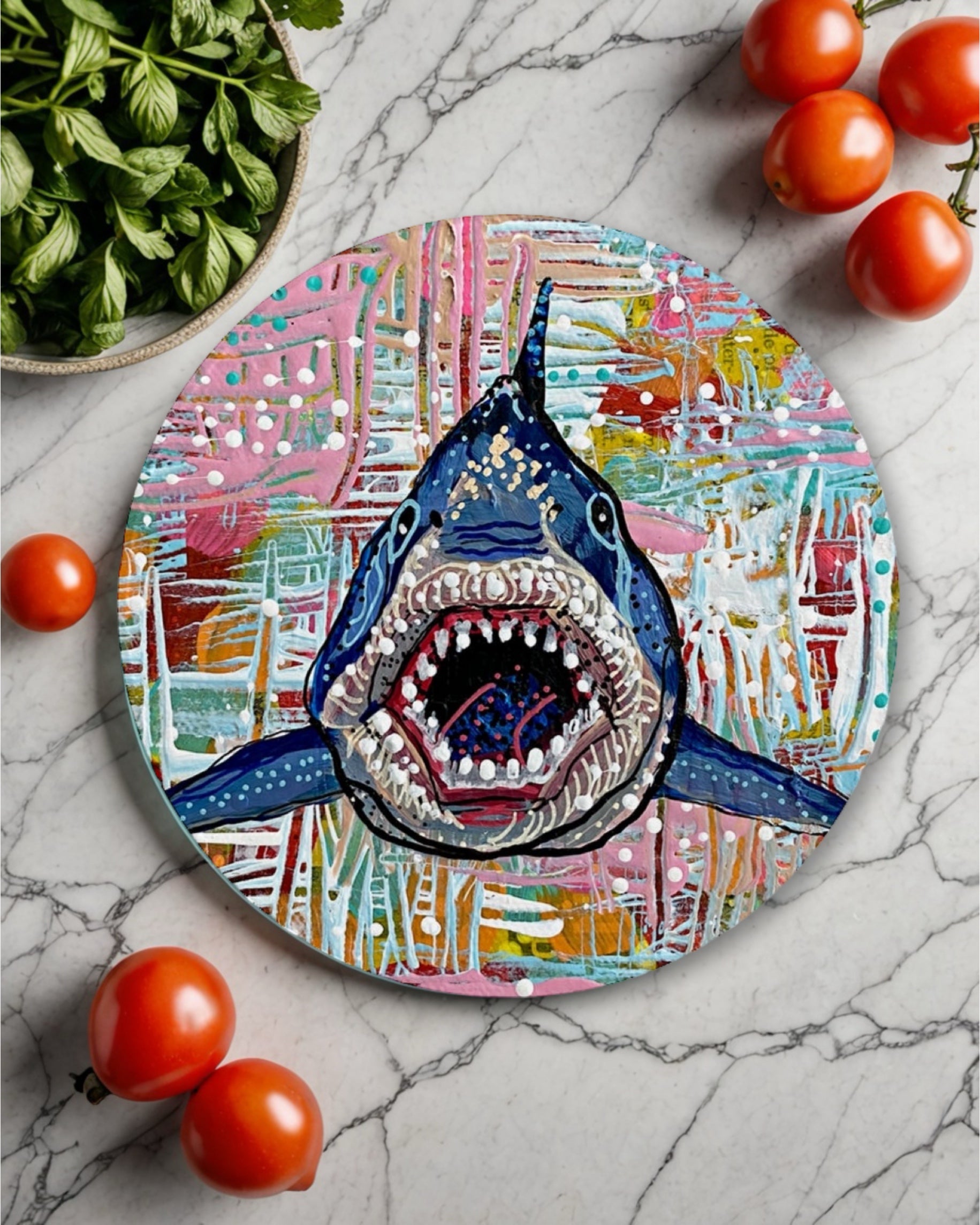 Great White Glass Chopping Board