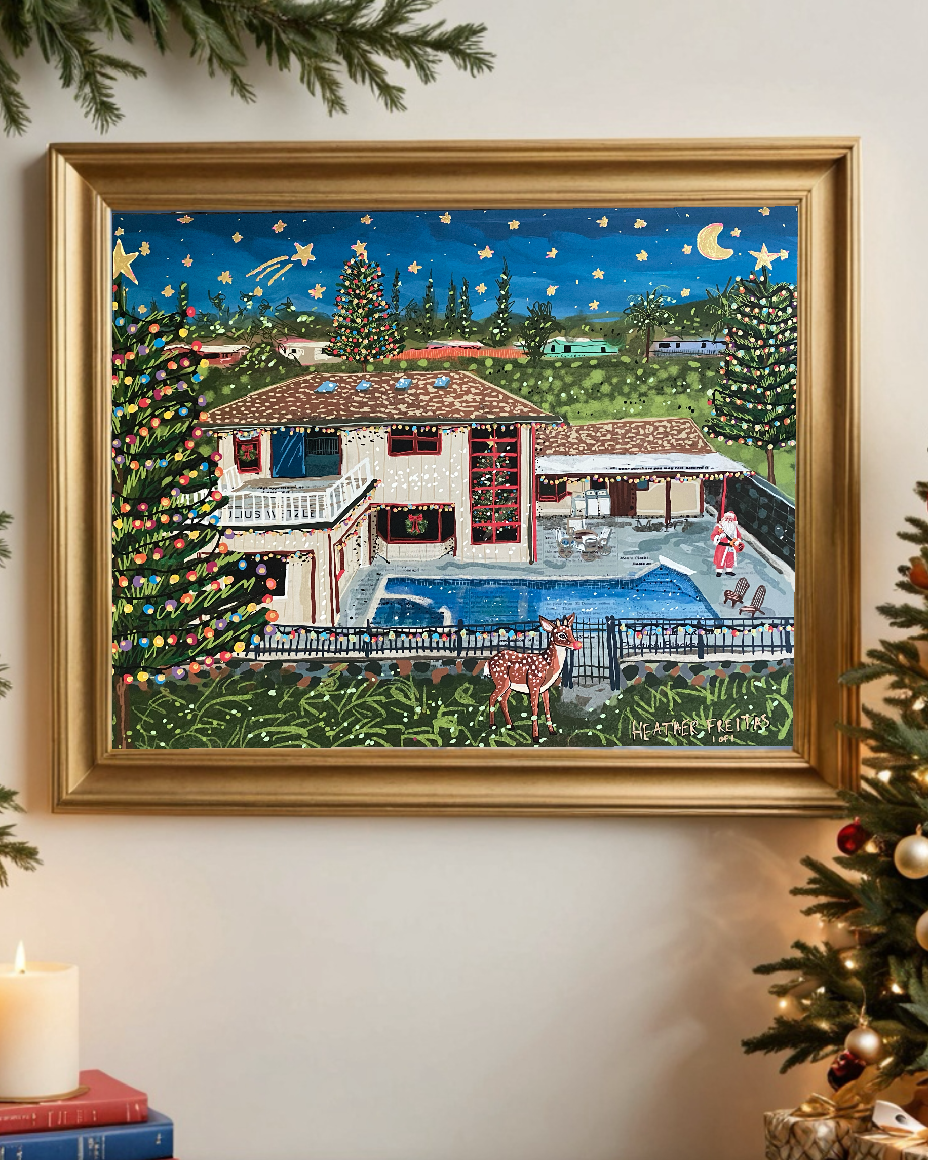 Custom Home Portrait - Gingerbread House