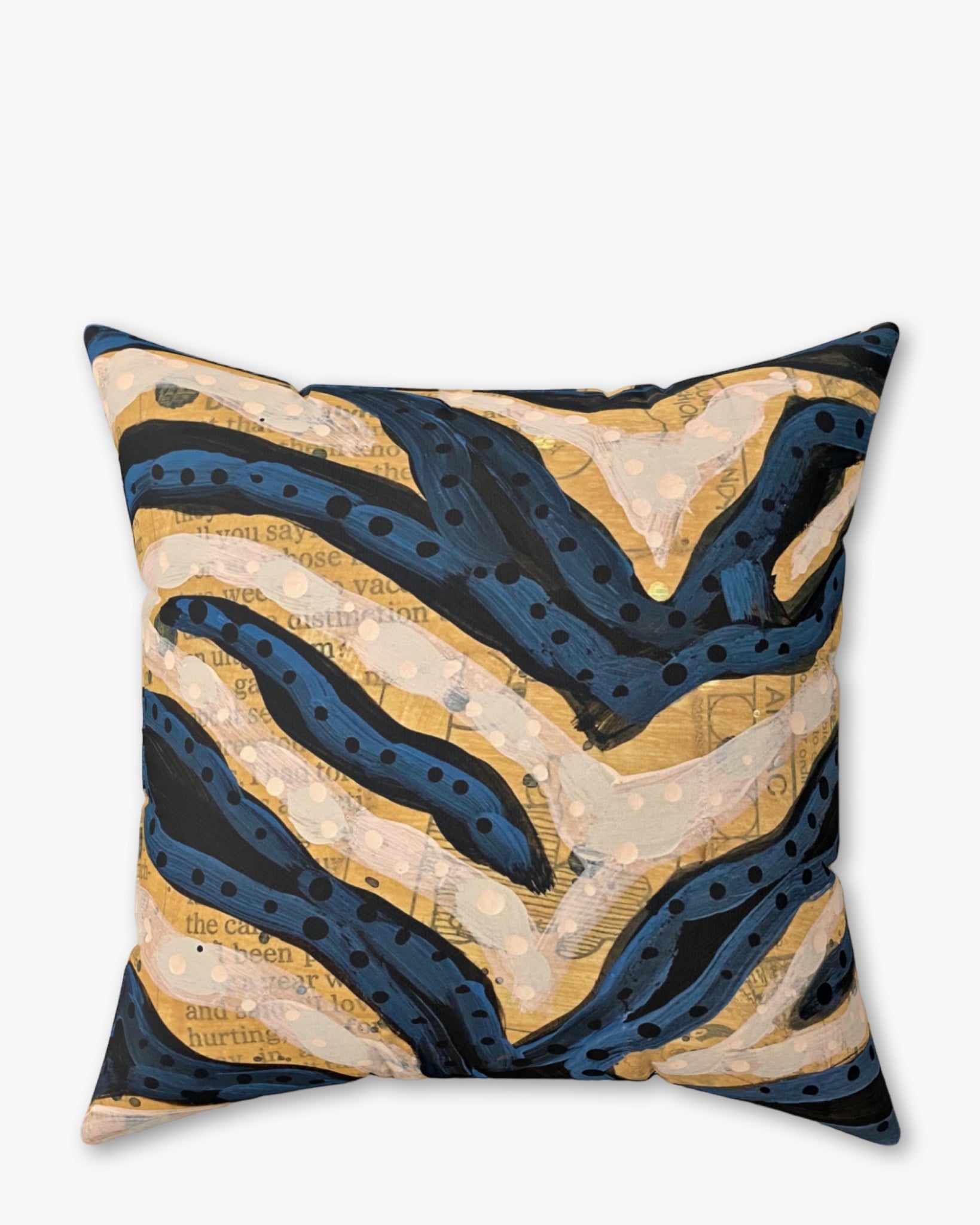 Zebra Maze Faux Suede Pillow