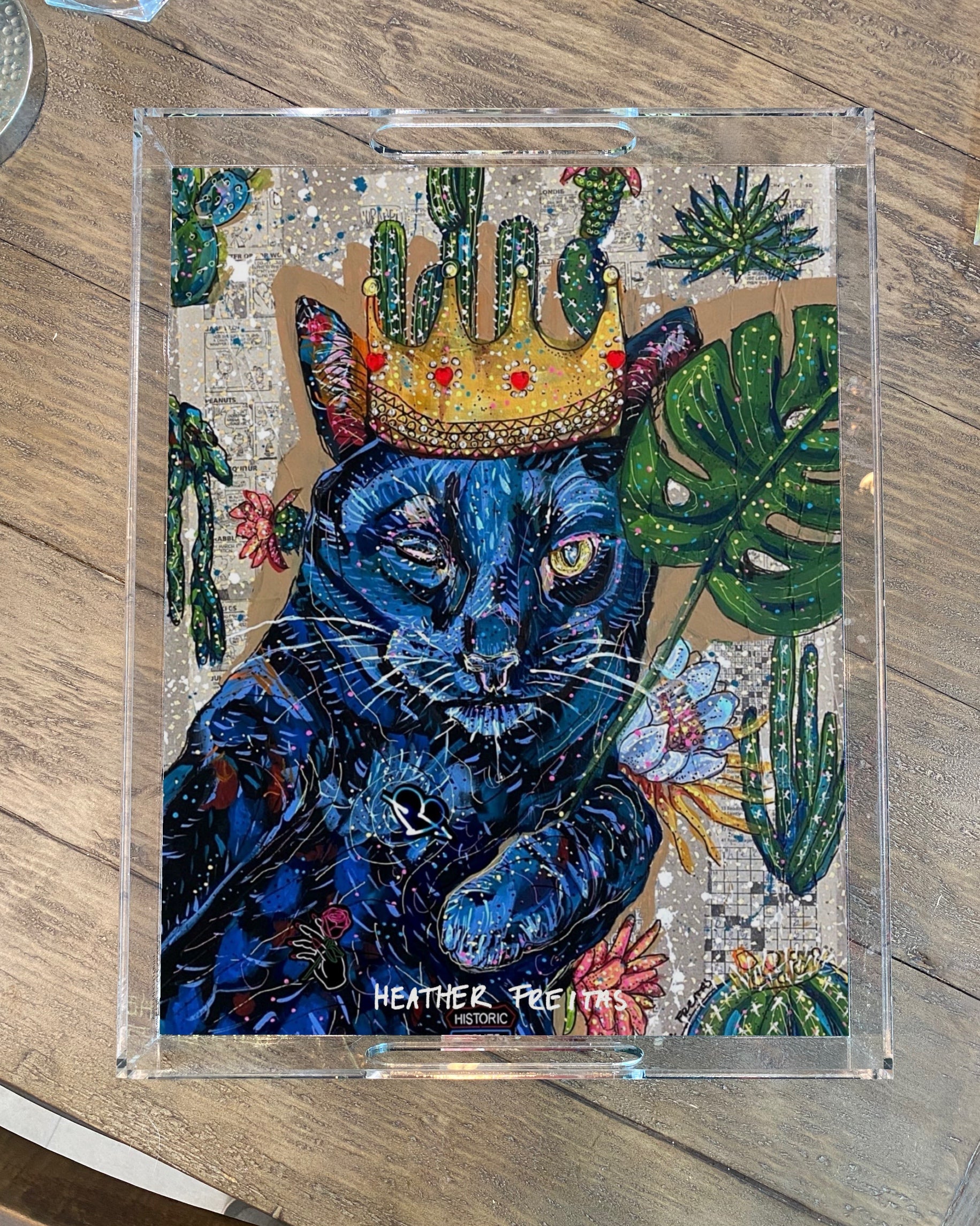 King Black Cat - Limited Edition Acrylic Tray