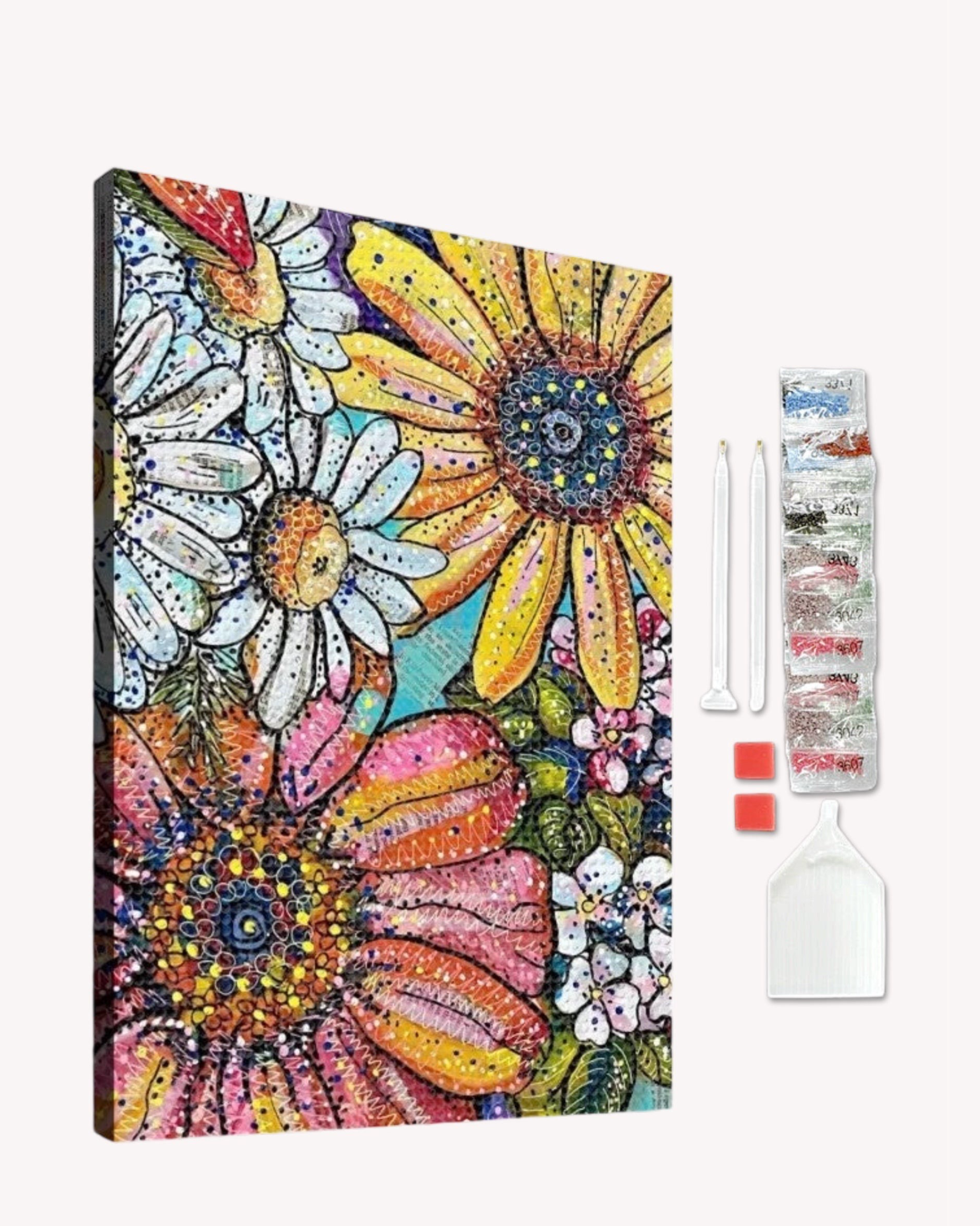 Florals - Framed Diamond Art Kit