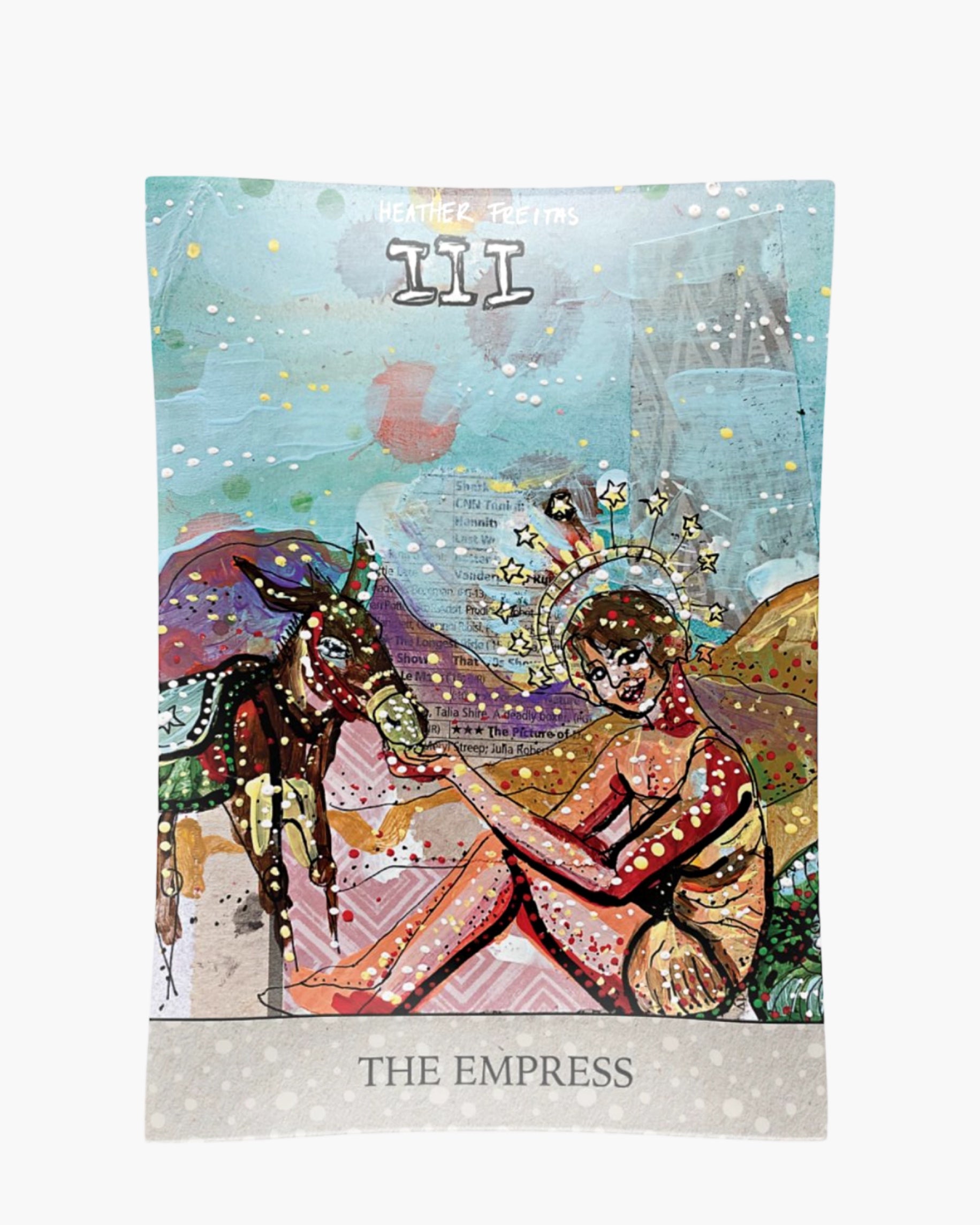 The Empress Tarot Infused Glass Curio Tray