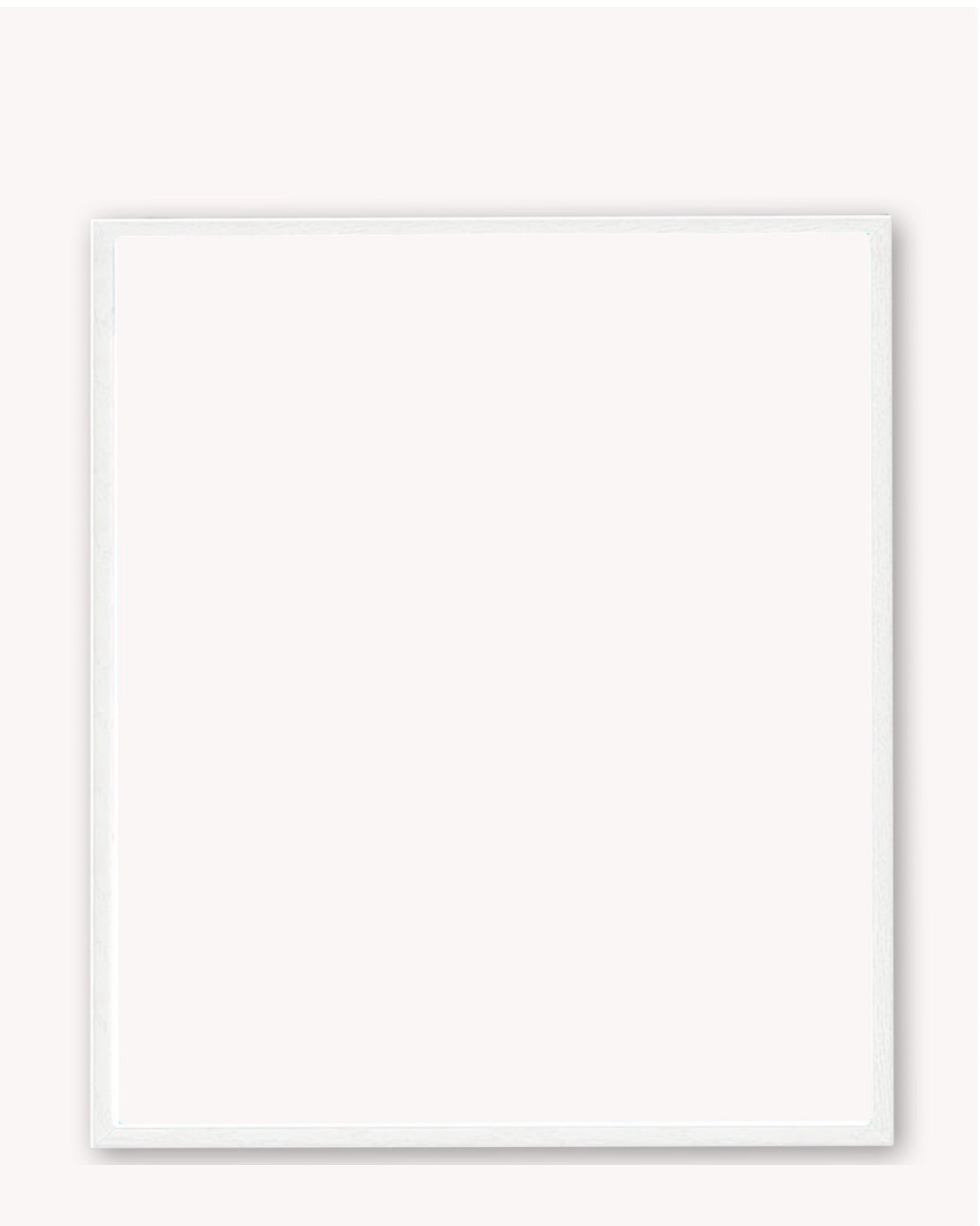 White Modern Wood Frame ( for works on paper, gesso board and canvas panel )