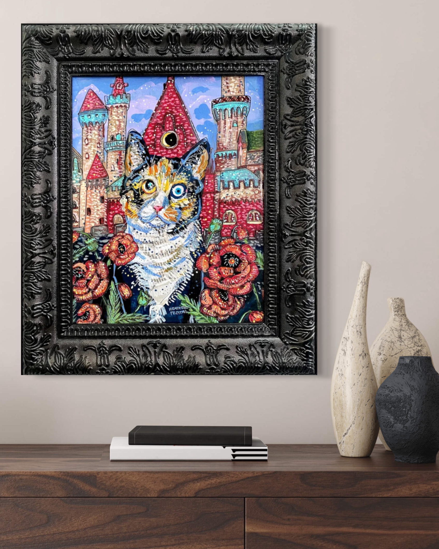 Poppy, Castle Cat ( Original Painting )