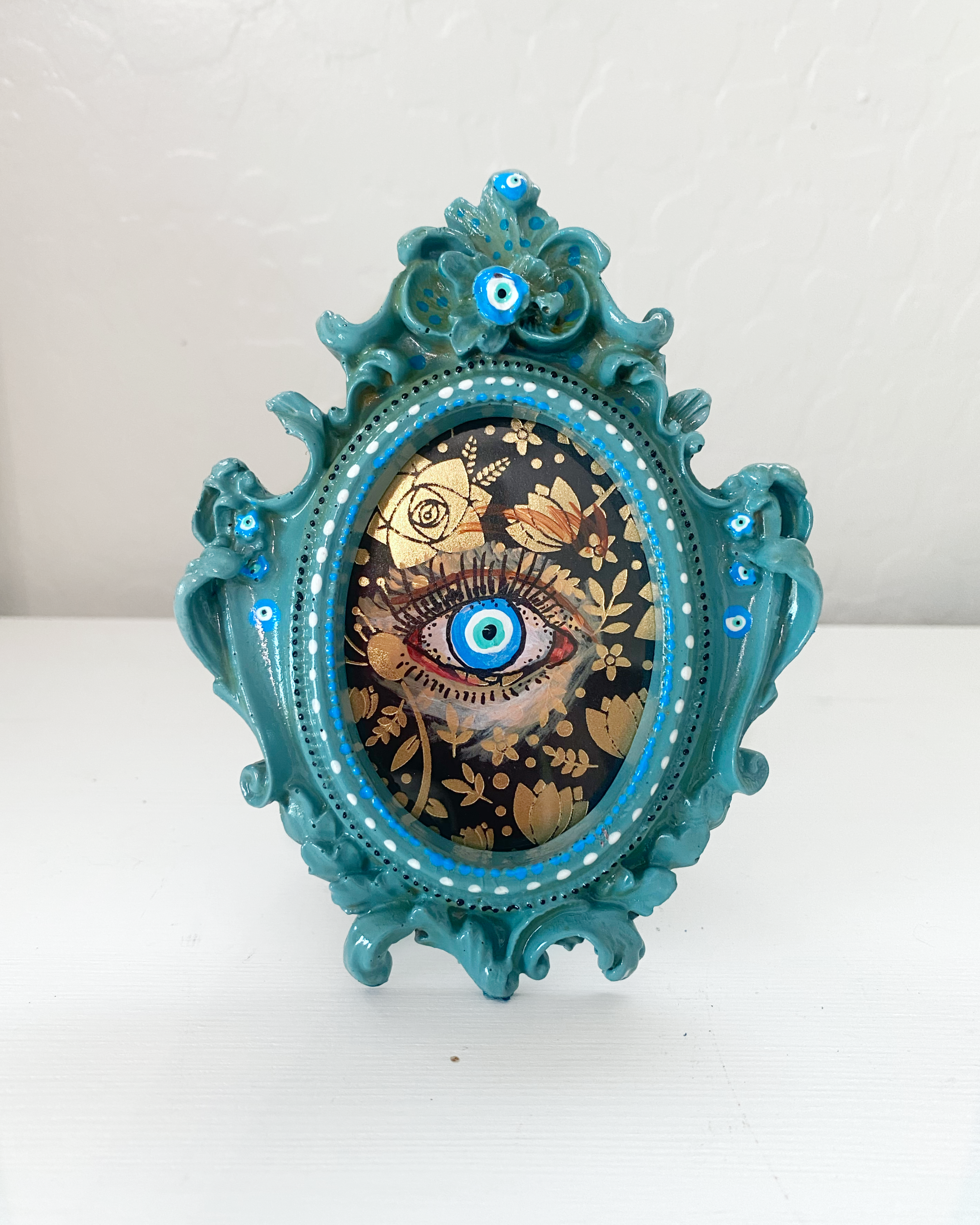 Evil Eye Blues ( Mini Original Painting )