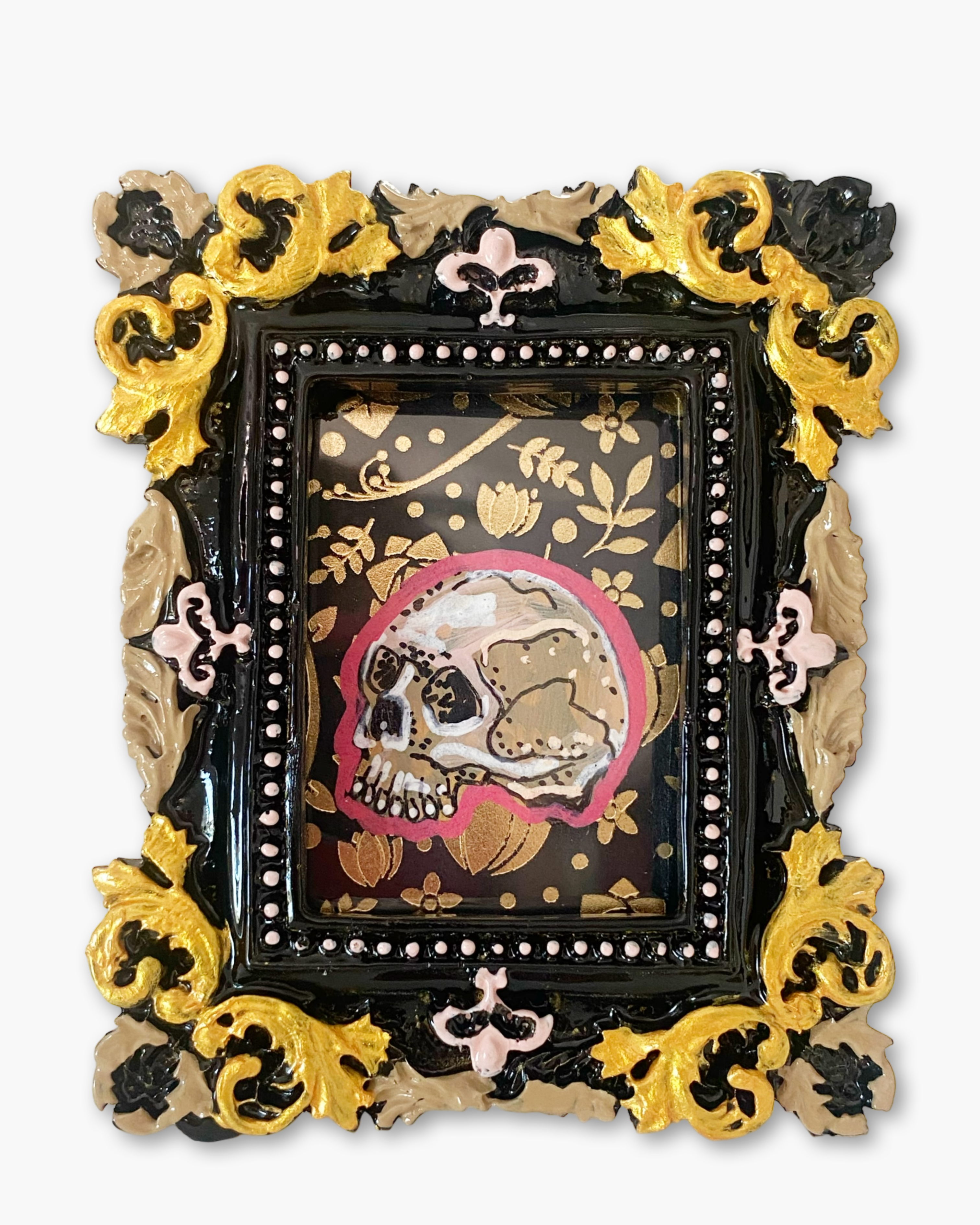 Royal Skull ( Mini Original Painting )