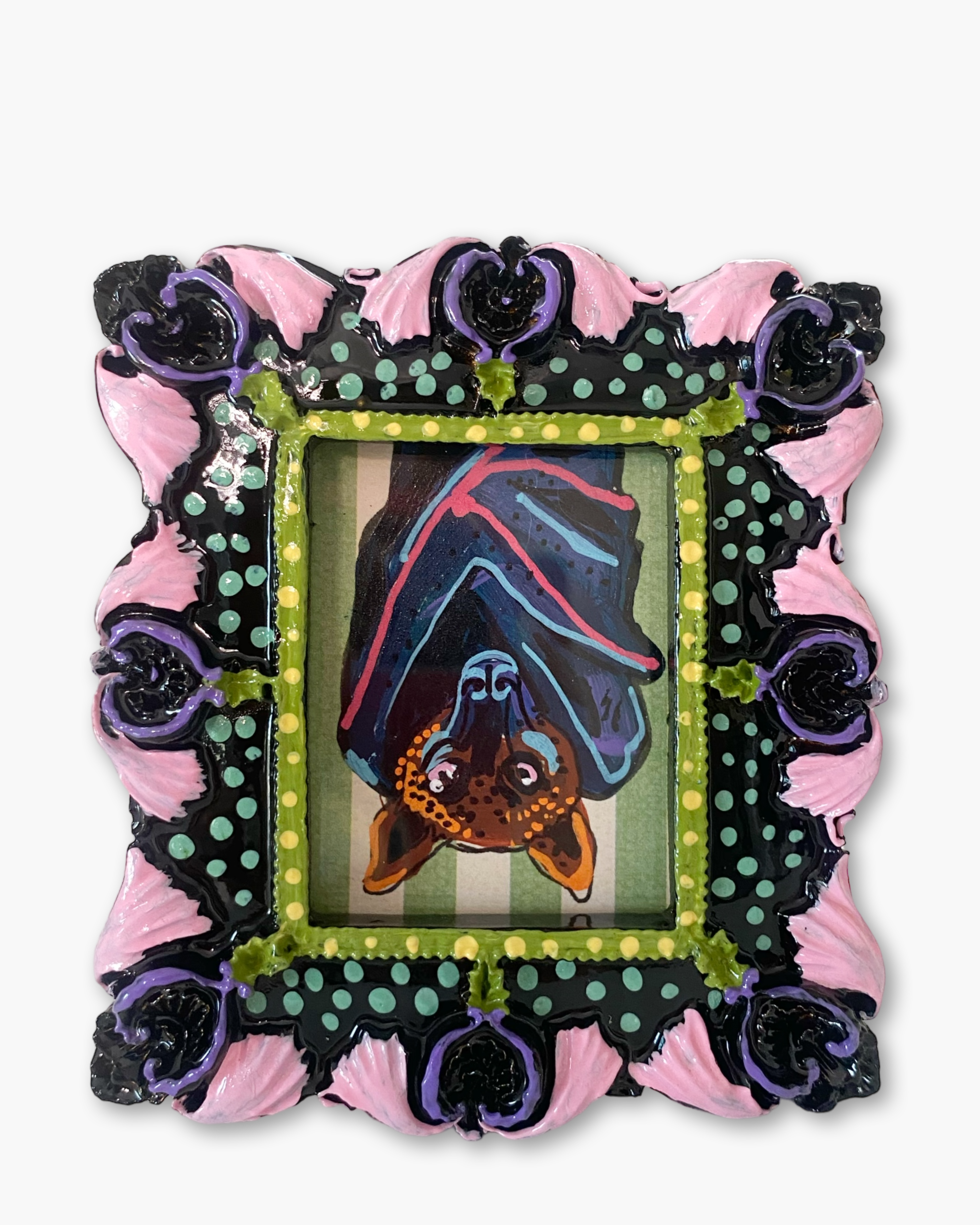 Hanging Fruit Bat ( Mini Original Painting )