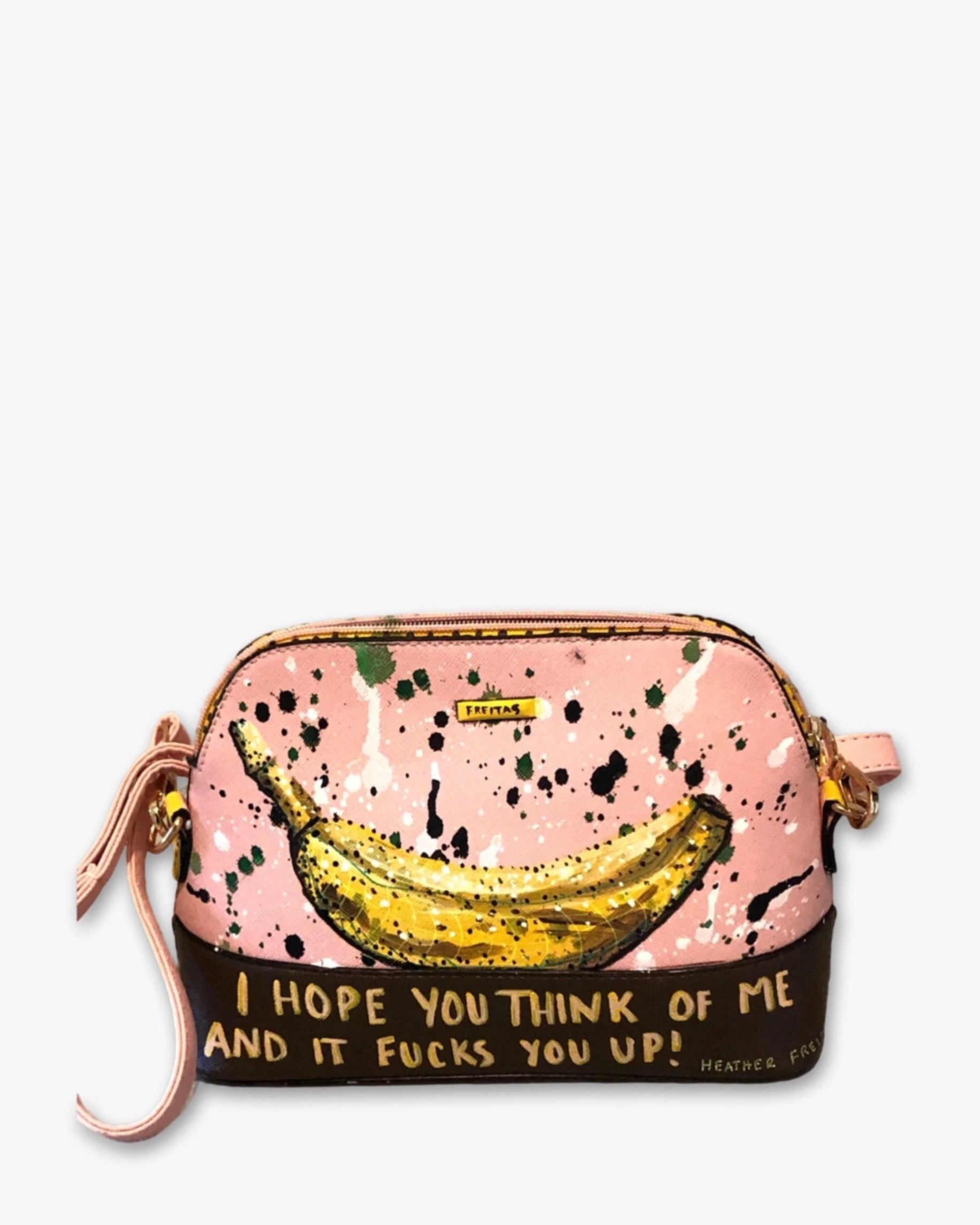 Think Of Me Bannana Hand Painted Crossbody