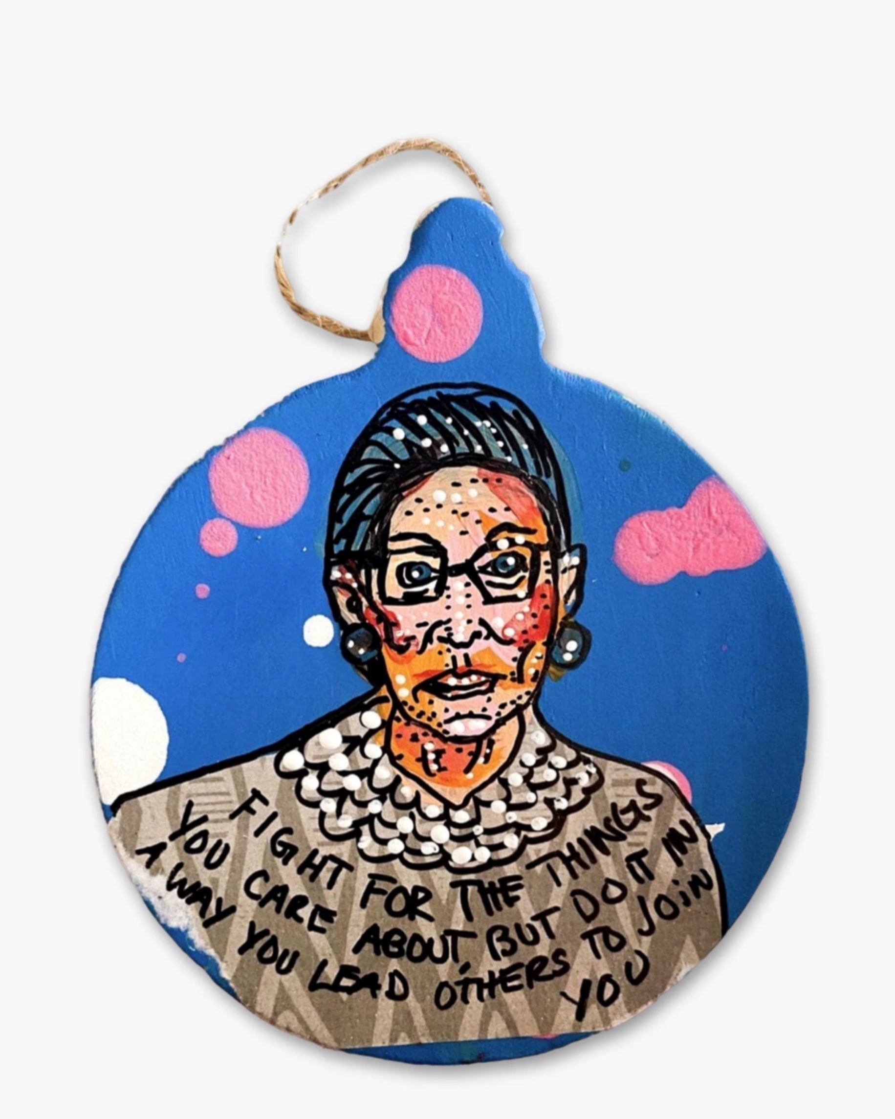 RBG Lead - Hand Painted Ornament