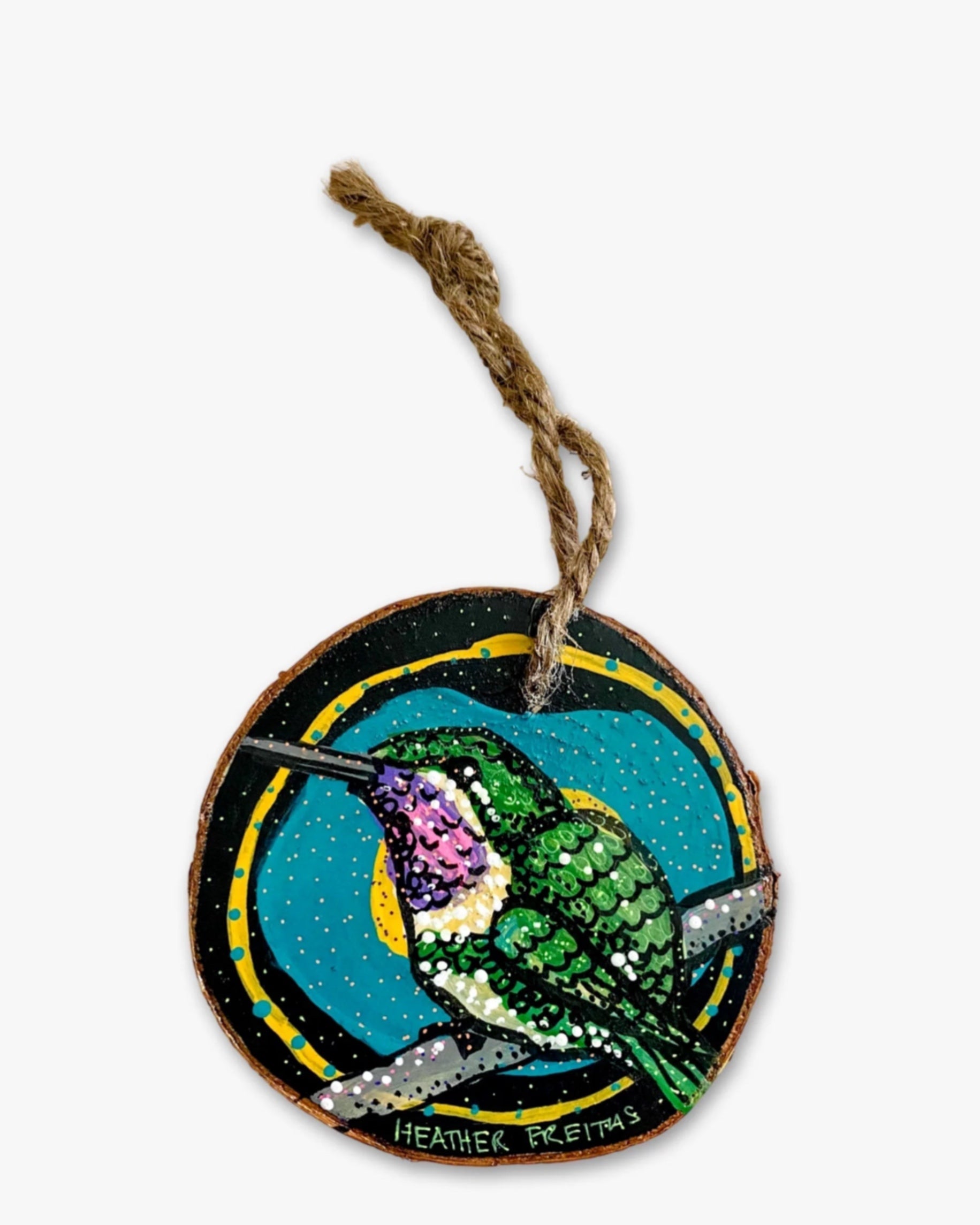 Hummingbird 2 - Jumbo Hand Painted Ornament