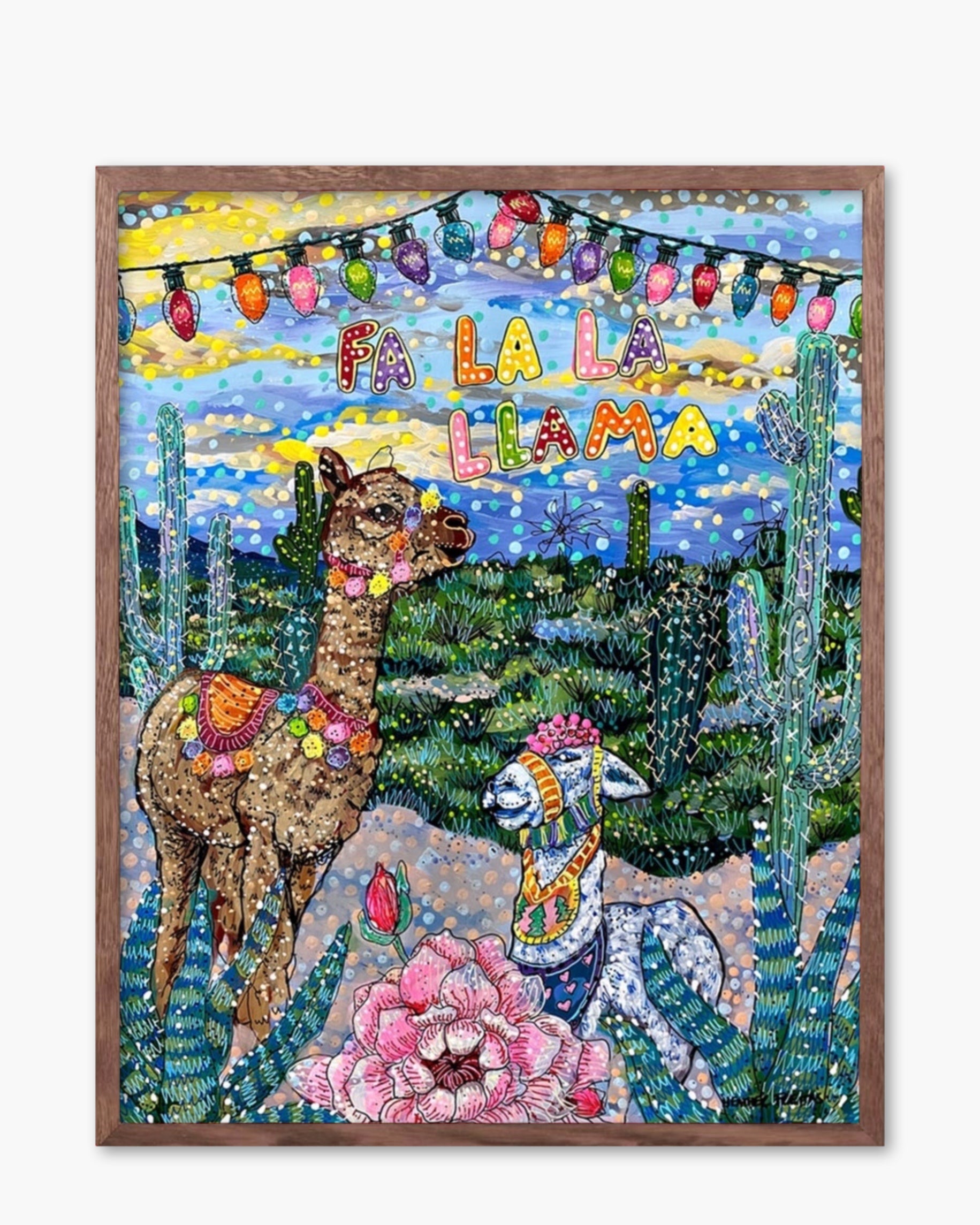 Fa La La Llama - Limited Edition Signed Paper Print