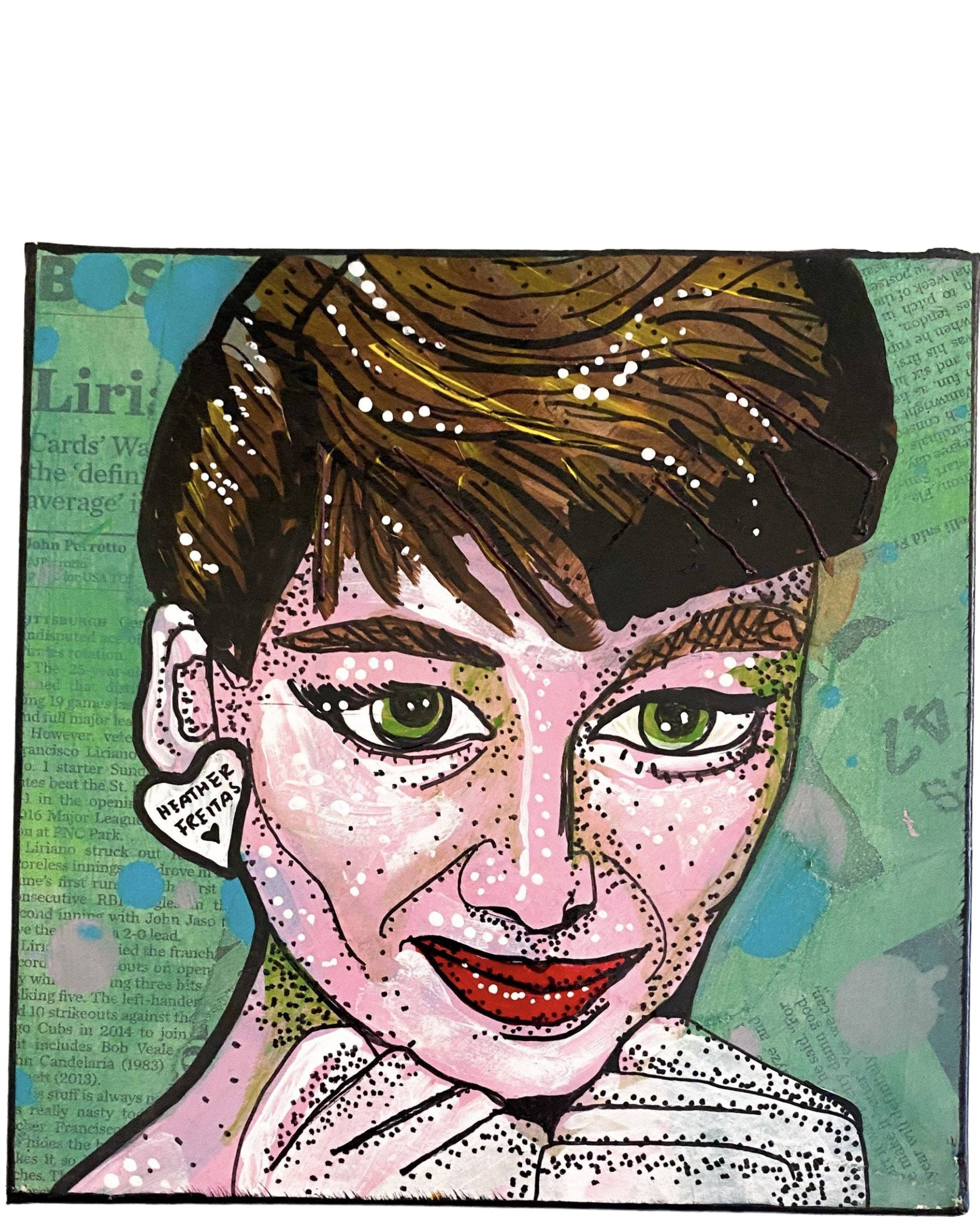 Audrey Portrait Study - Heather Freitas - fine art home deccor