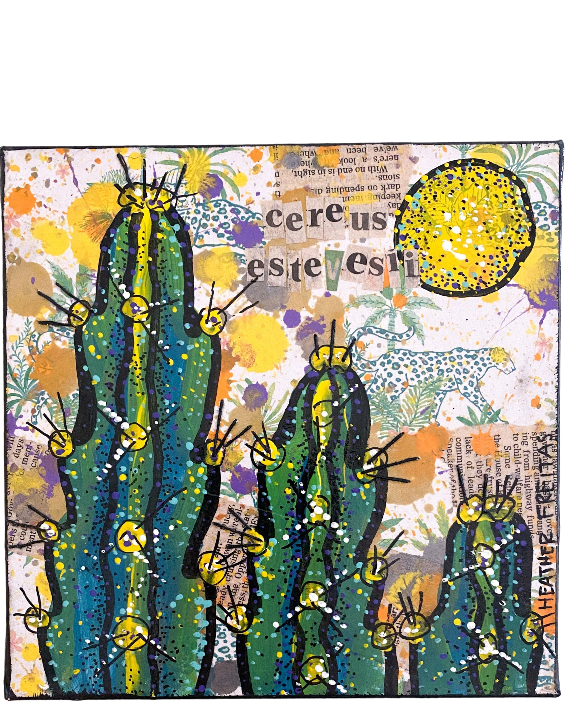 Cereus Estevesri Cactus - Heather Freitas - fine art home deccor