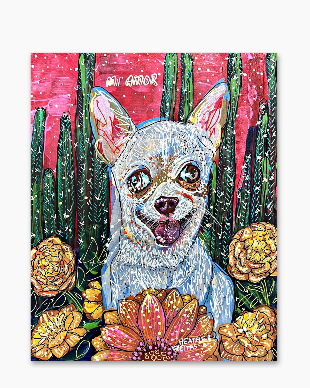 Chihuahua ( Original Painting ) - Heather Freitas - fine art home deccor