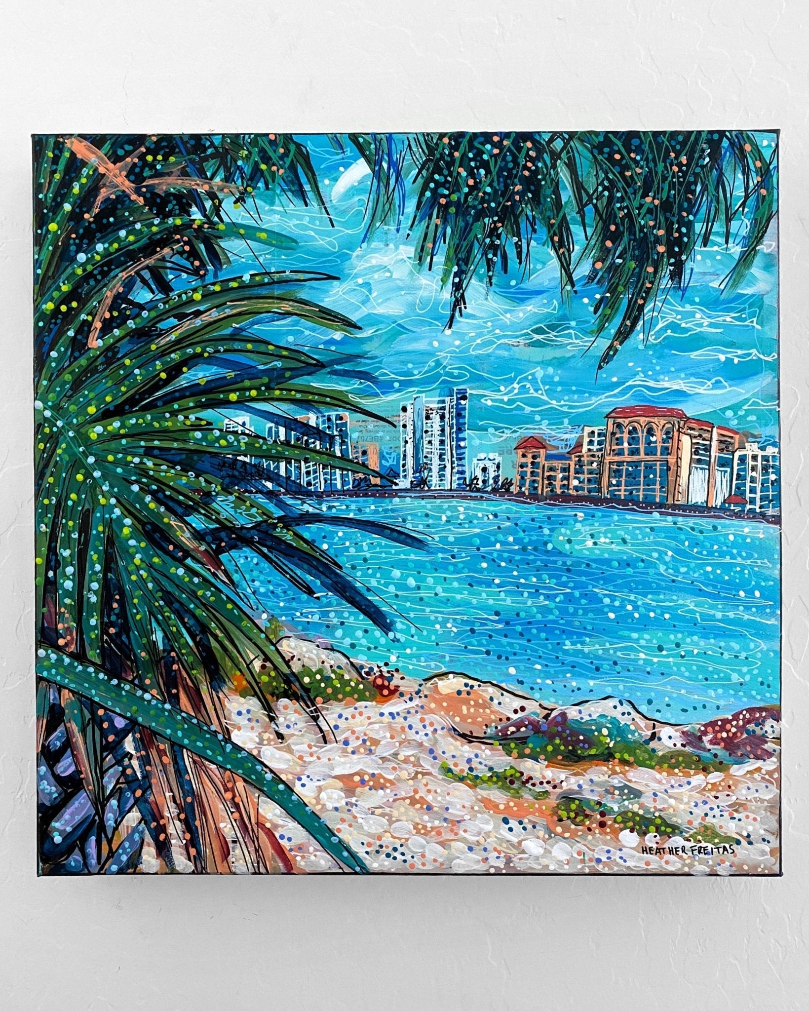 Clearwater , Florida - @ jeanniehargrave ( Original Painting ) - Heather Freitas - fine art home deccor