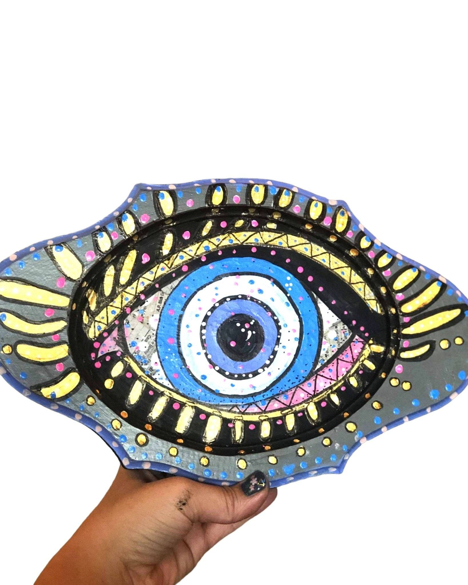 Evil Eye Blues - Heather Freitas - fine art home deccor