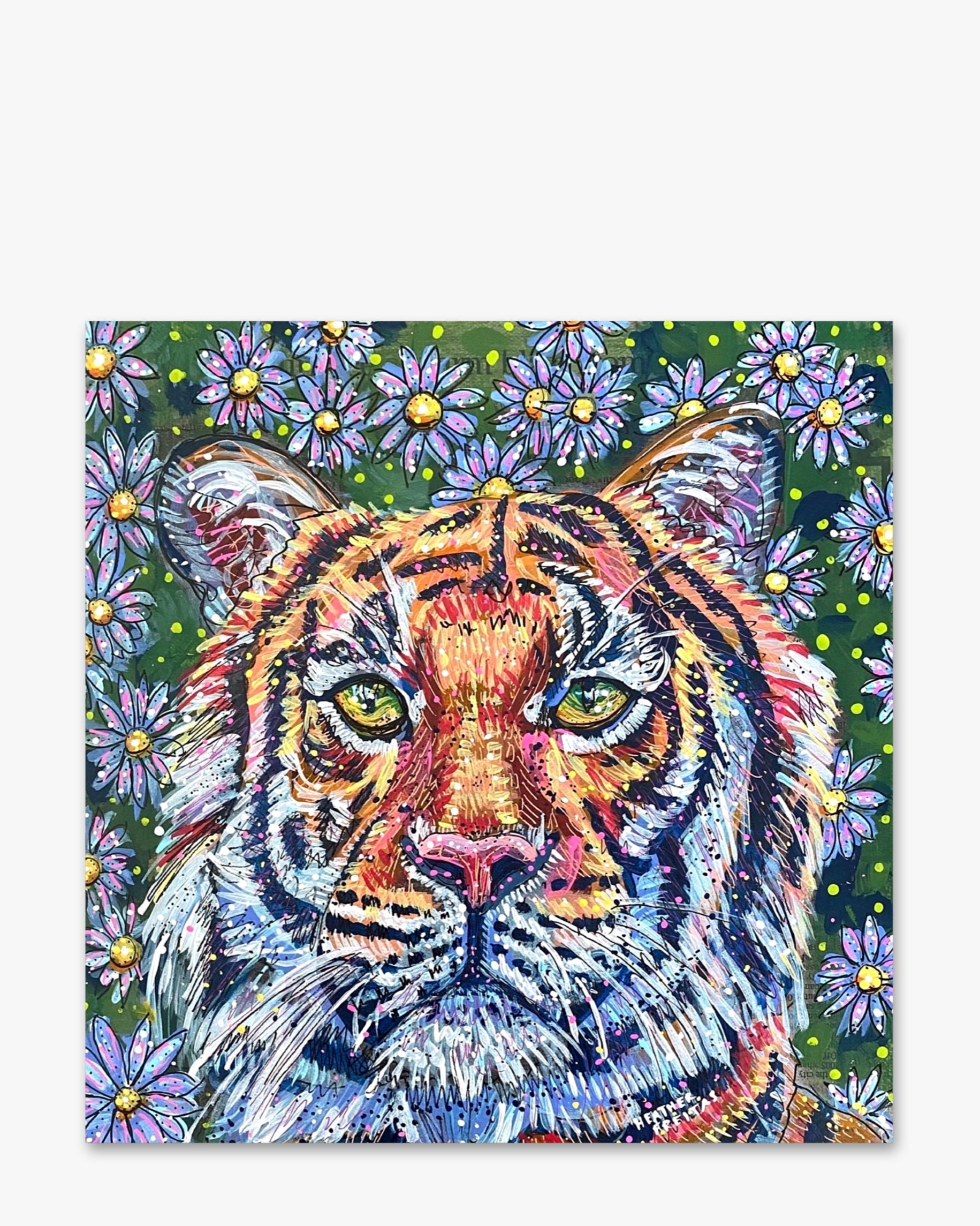 Flower Tides & Tiger Eyes - Heather Freitas - fine art home deccor