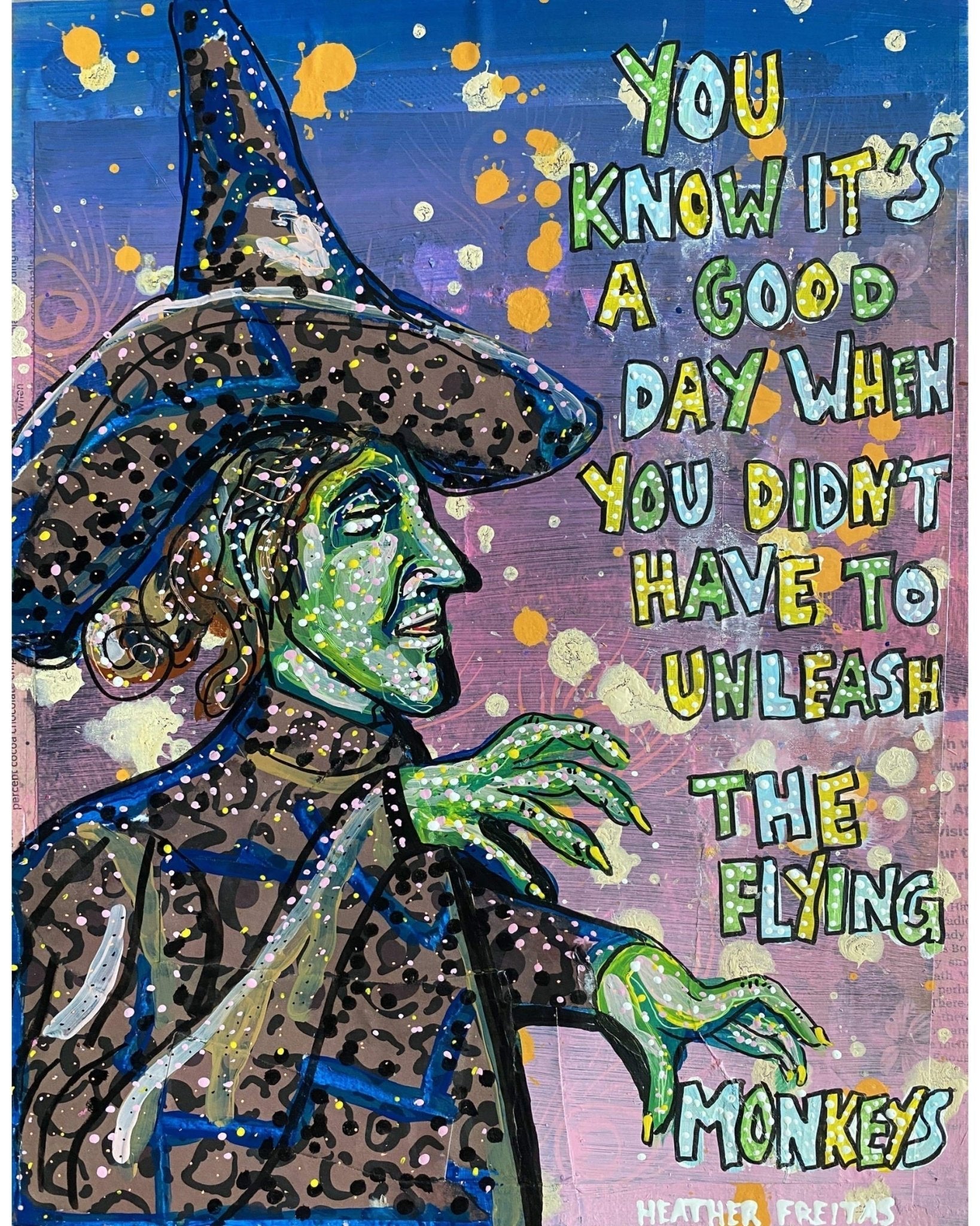 Flying Monkeys- Wicked Witch Edition - Heather Freitas - fine art home deccor