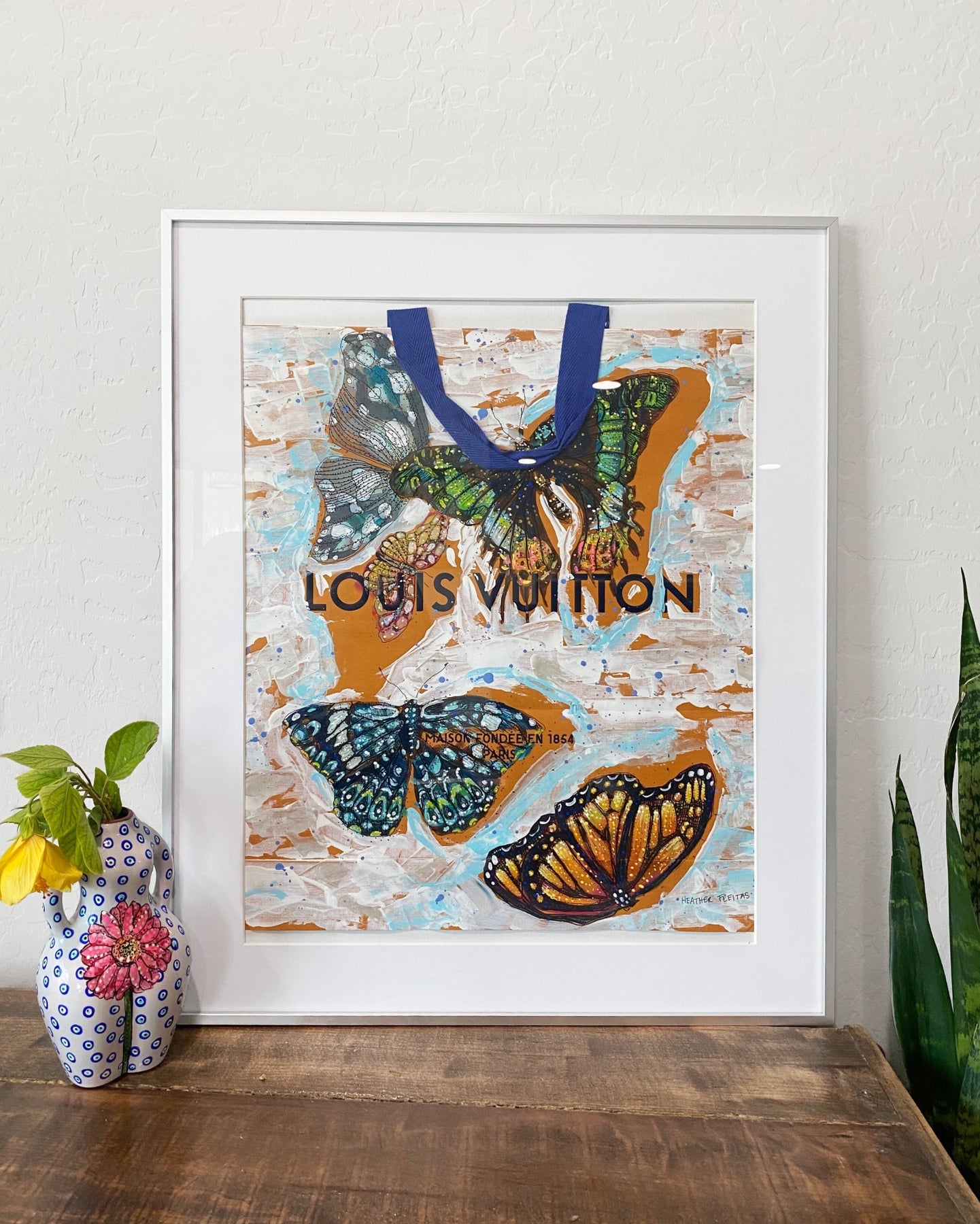 Louis Vuitton Hand Painted Evil Eye Artwork