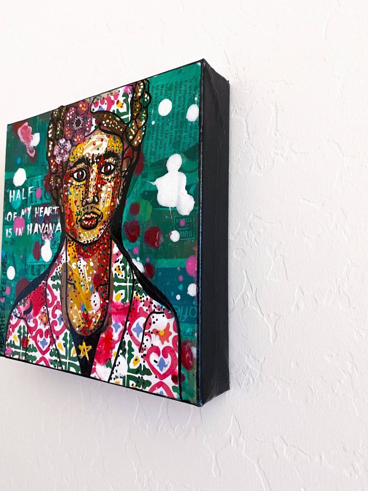 Half of My Heart Is In Havanah - Frida - Heather Freitas - fine art home deccor